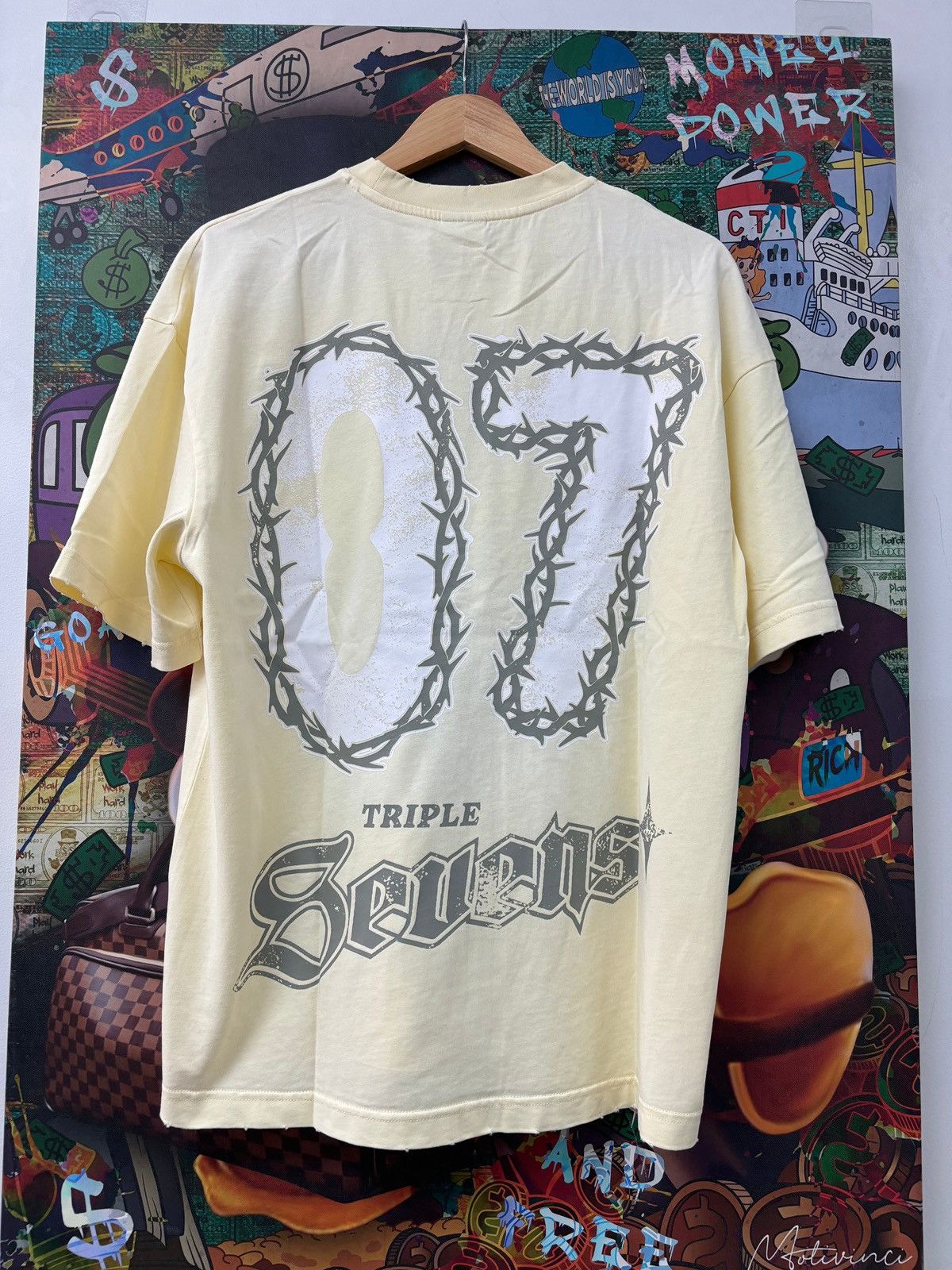 TRIPLE SEVENS Triple Sevens 7 Savior Tee Cream Size US XL / EU 56 / 4 - 2 Thumbnail