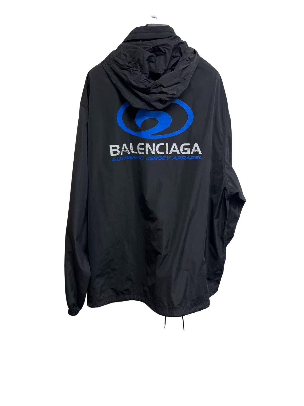 Balenciaga Balenciaga Logo Print Hooded Windbreaker XXS Size US XXS / EU 40 - 1 Thumbnail