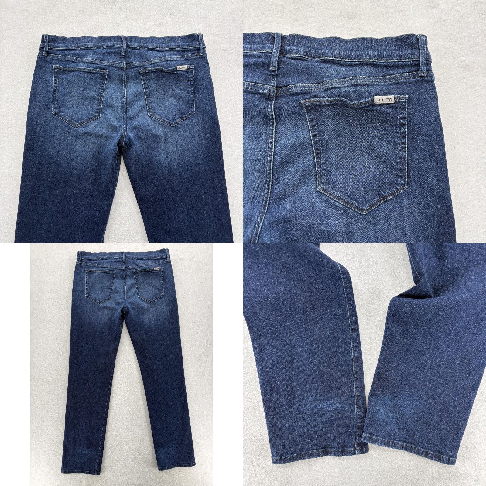 Vintage Joes Jeans Brixton Straight Narrow Mens 38x35 Blue Dark Wash Stretch Denim Pants Jeans Size US 38 / EU 54 - 9 Thumbnail