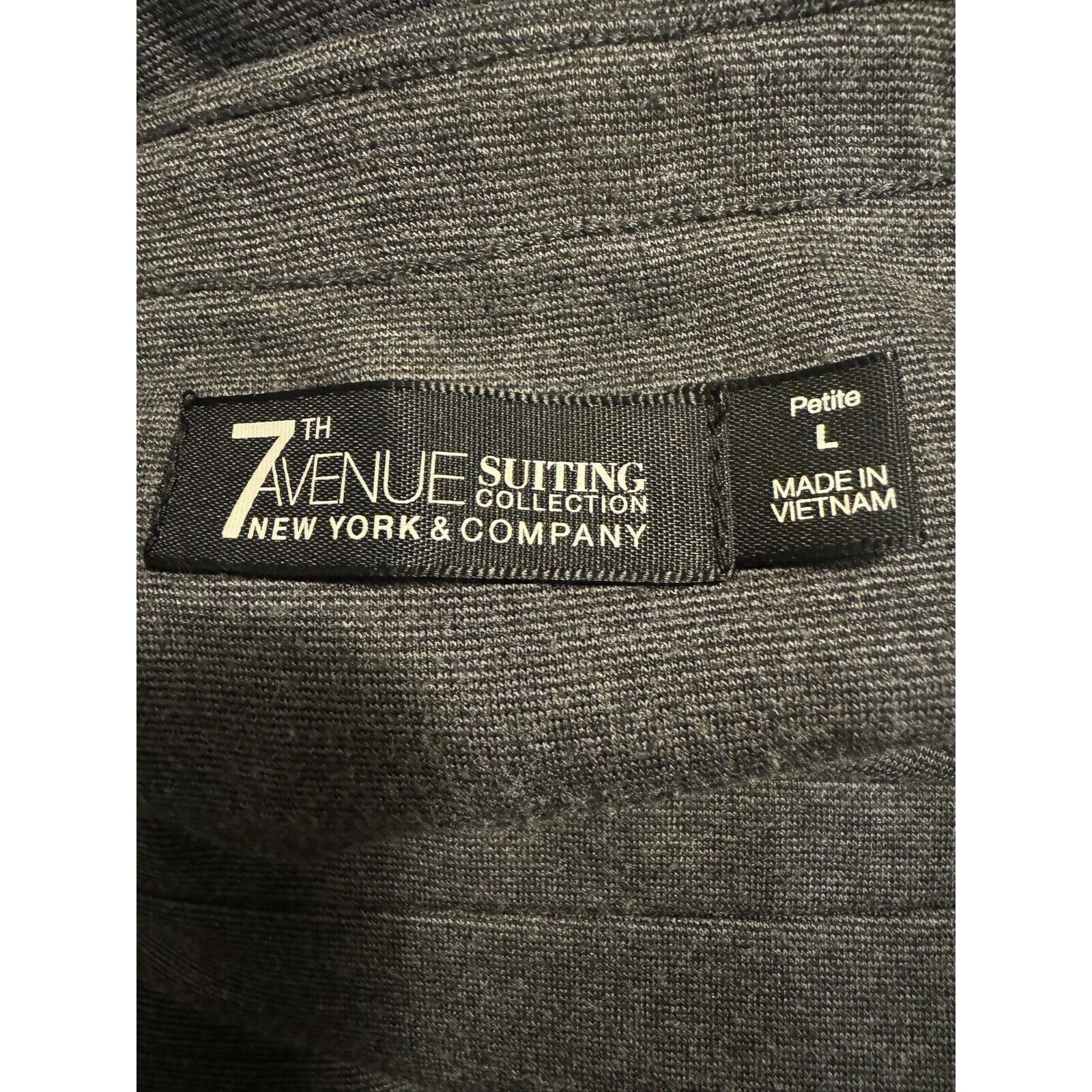 Other 7th Avenue New York & Co Ladies Gray Polyester Rayon Pants S Size 30" / US 8 / IT 44 - 2 Thumbnail