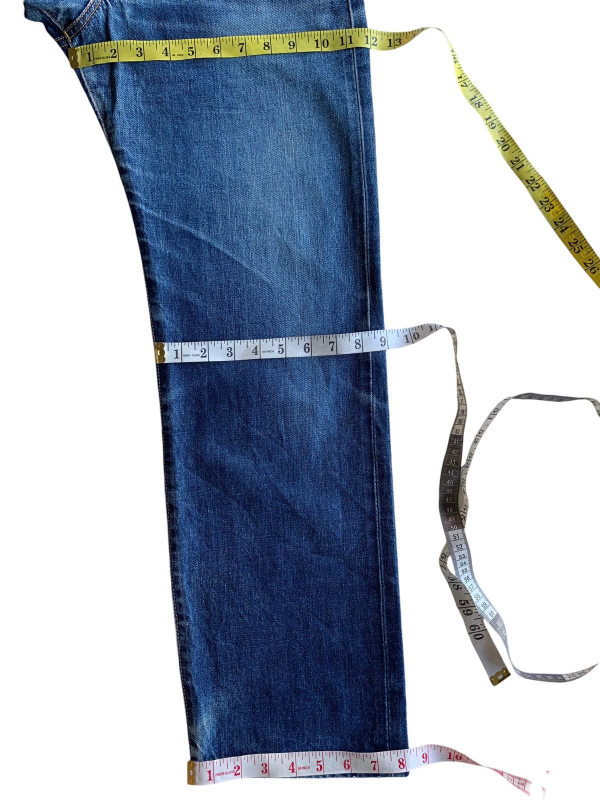 Edwin VINTAGE EDWIN 505XX SELVEDGE FADED JAPANESE DISTRESSED DENIM Size US 30 / EU 46 - 24 Thumbnail