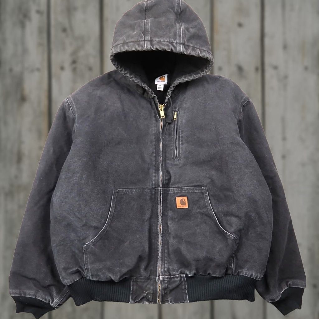 Carhartt VINTAGE Carhartt 101540 001 Washed Faded Black Sandstone Canvas Work Jacket Mens 2XL XXL Size US XXL / EU 58 / 5 - 1 Thumbnail