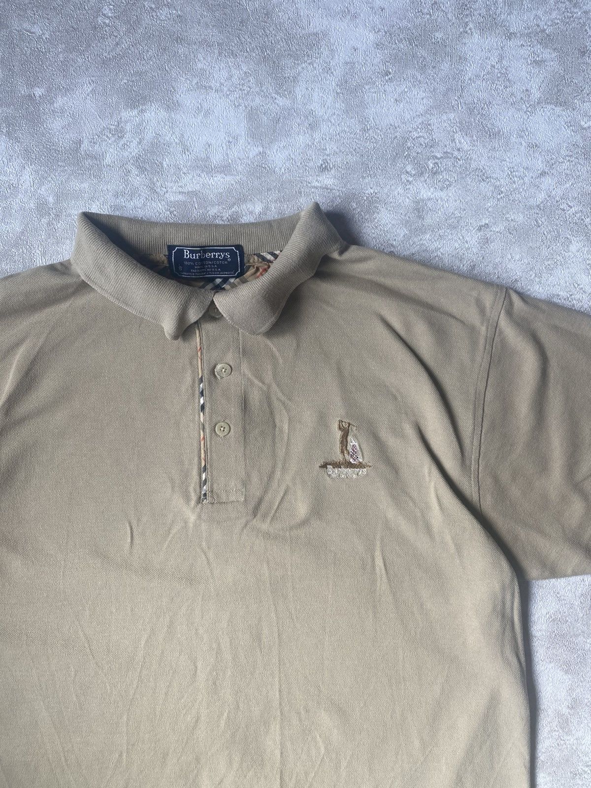 Burberry Crazy Vintage Polo Burberrys Made In USA Size US L / EU 52-54 / 3 - 2 Thumbnail
