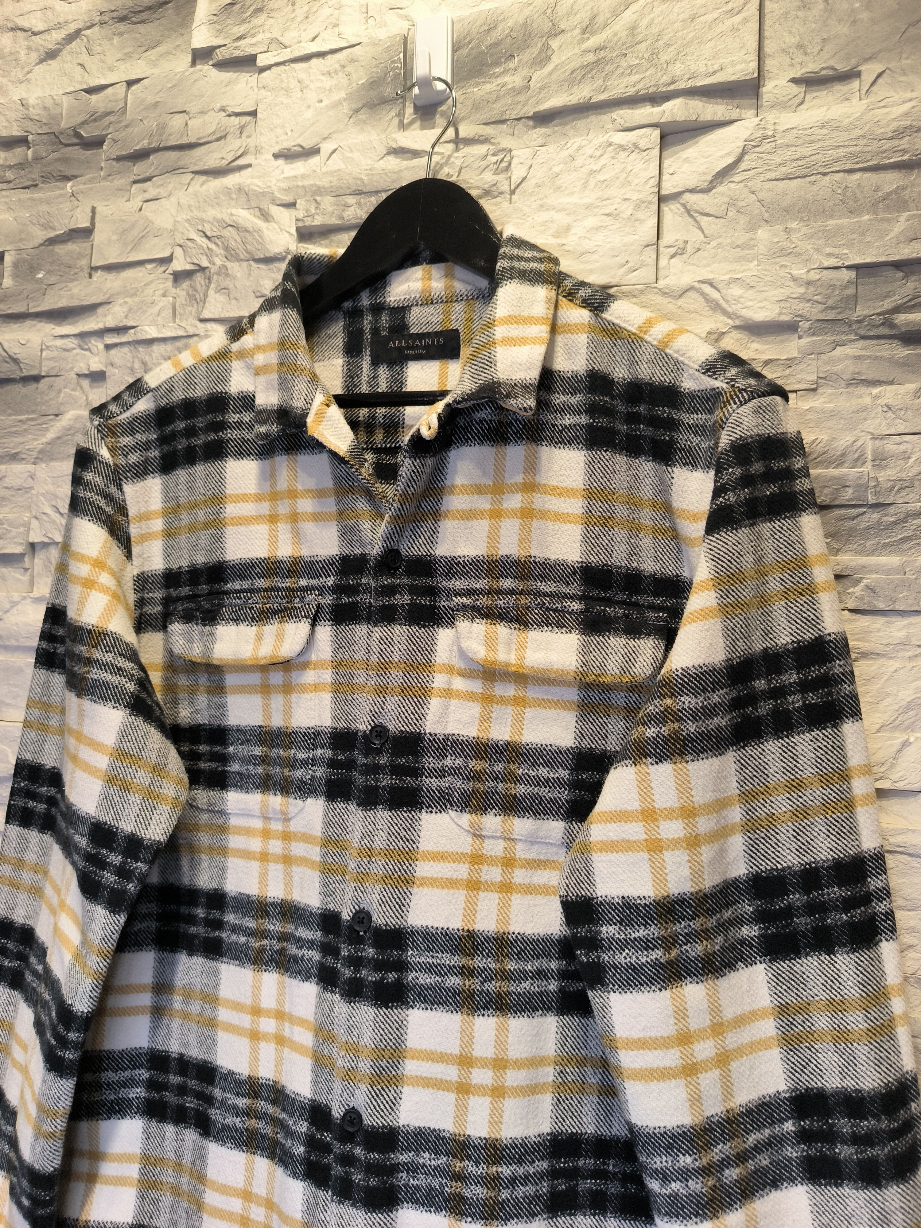 Allsaints Allsaints Shirt Long Sleeve Button-Up Multicolor Size US M / EU 48-50 / 2 - 2 Thumbnail