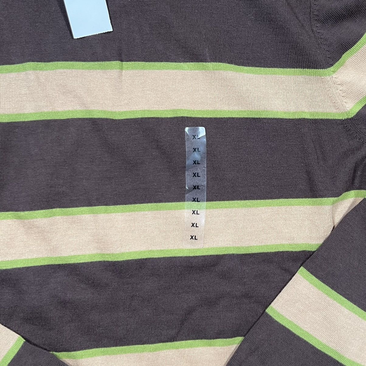 Banana Republic × Gap × J.Crew Gap Sweater Brown Striped Knit Crew Neck Long Sleeve Size US XL / EU 56 / 4 - 2 Thumbnail