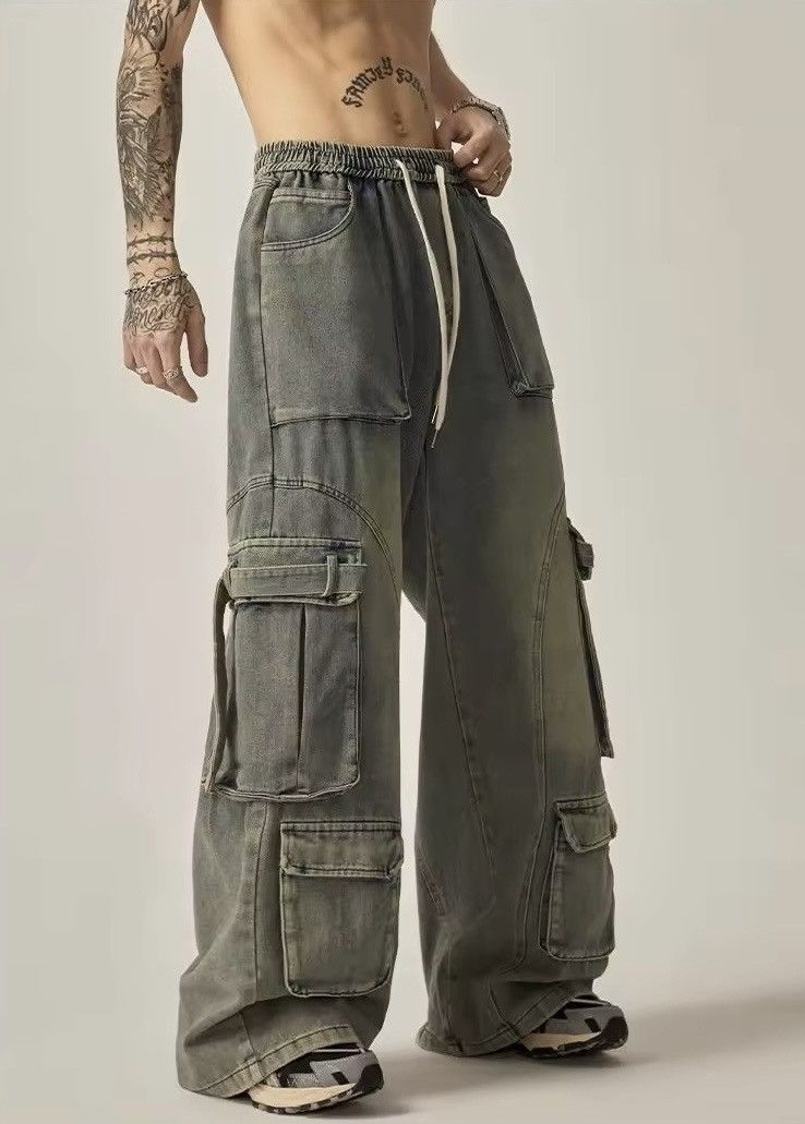 Japanese Brand × Jean Retro Washed Straight Pockets Jeans Size US 30 / EU 46 - 2 Thumbnail