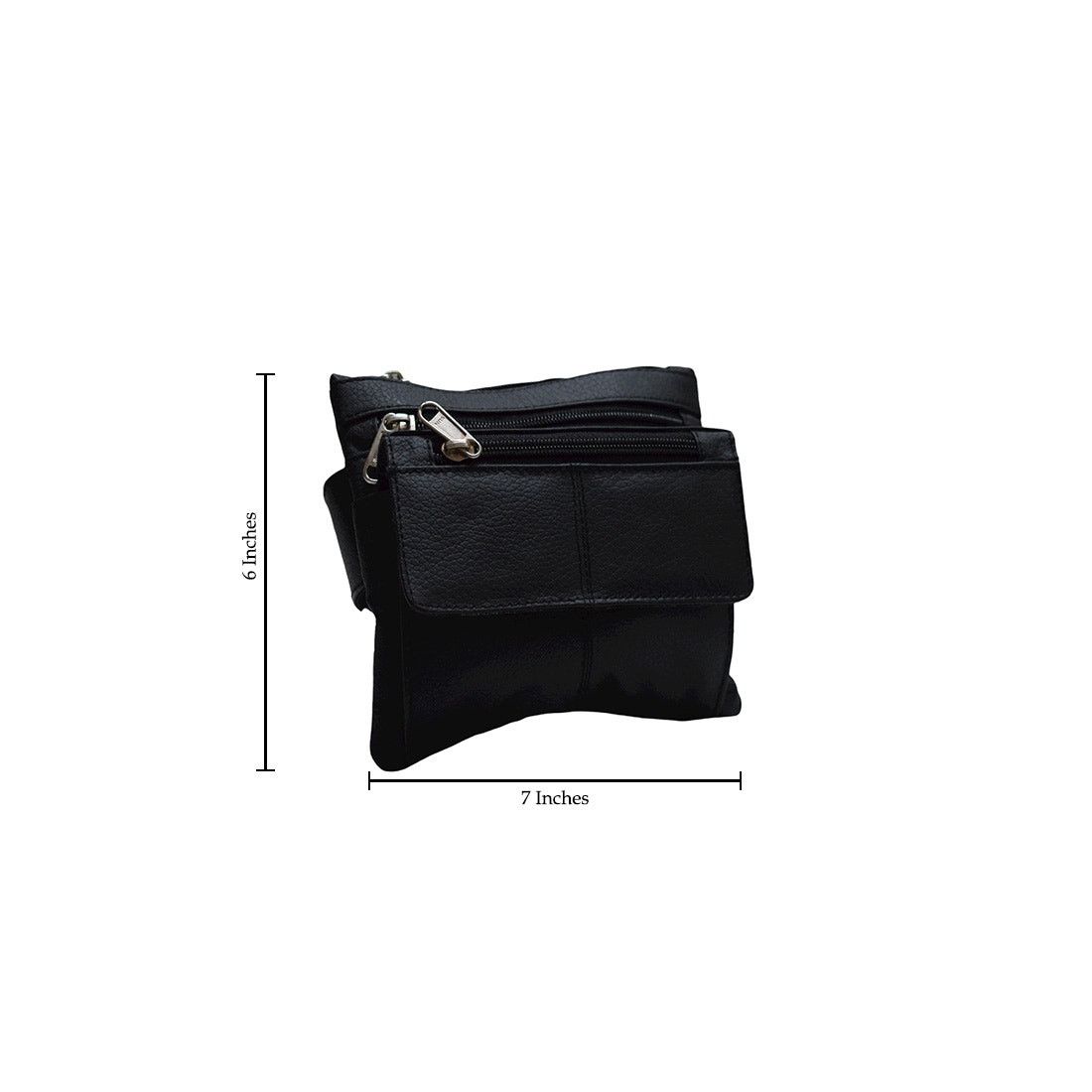 Handmade Women's Brand New Black Leather Crossbody Phone Bag Size ONE SIZE - 7 Thumbnail