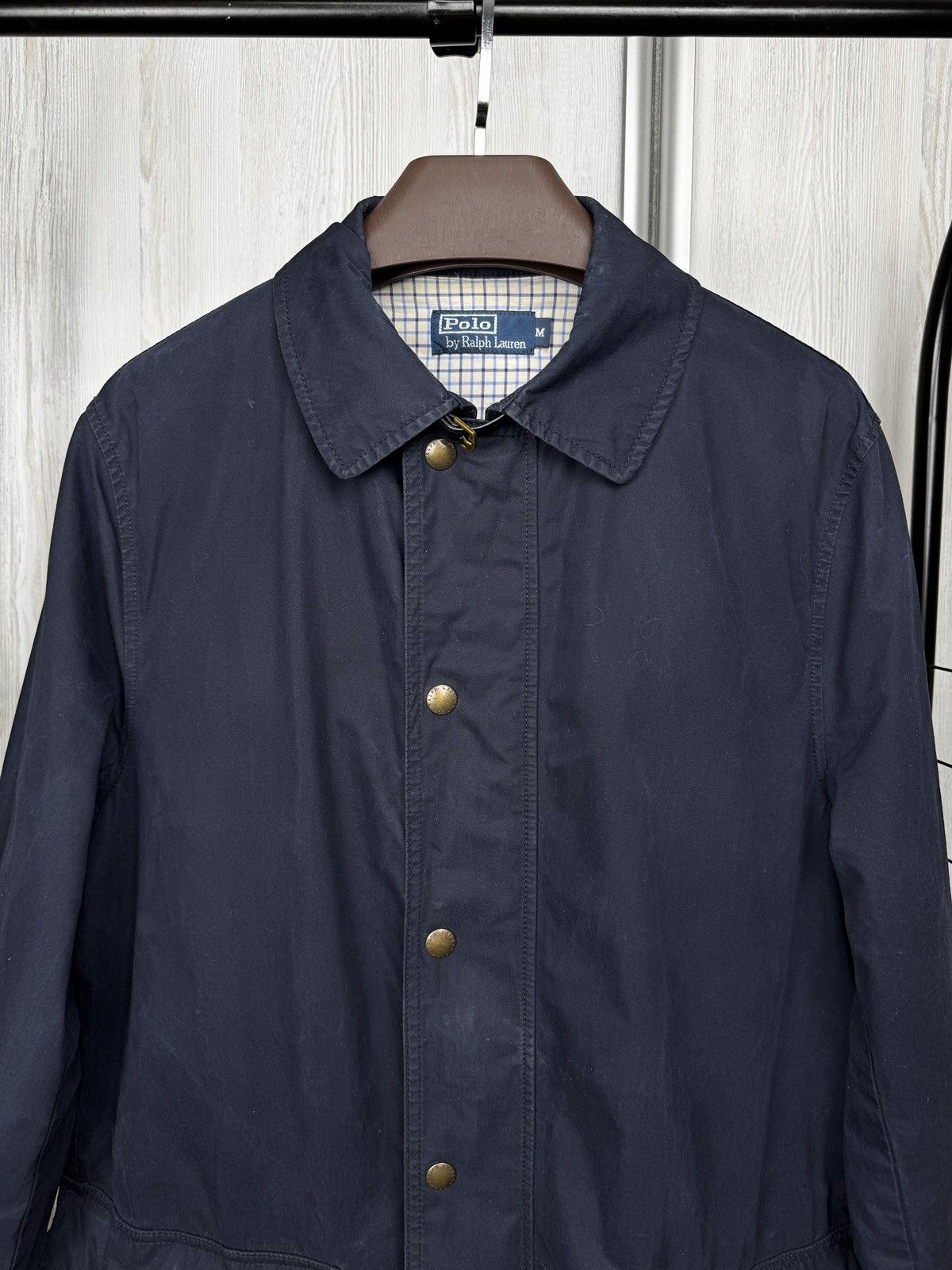 Polo Ralph Lauren Polo Ralph Lauren vintage navy blue cotton long jacket sz M Size US M / EU 48-50 / 2 - 3 Thumbnail