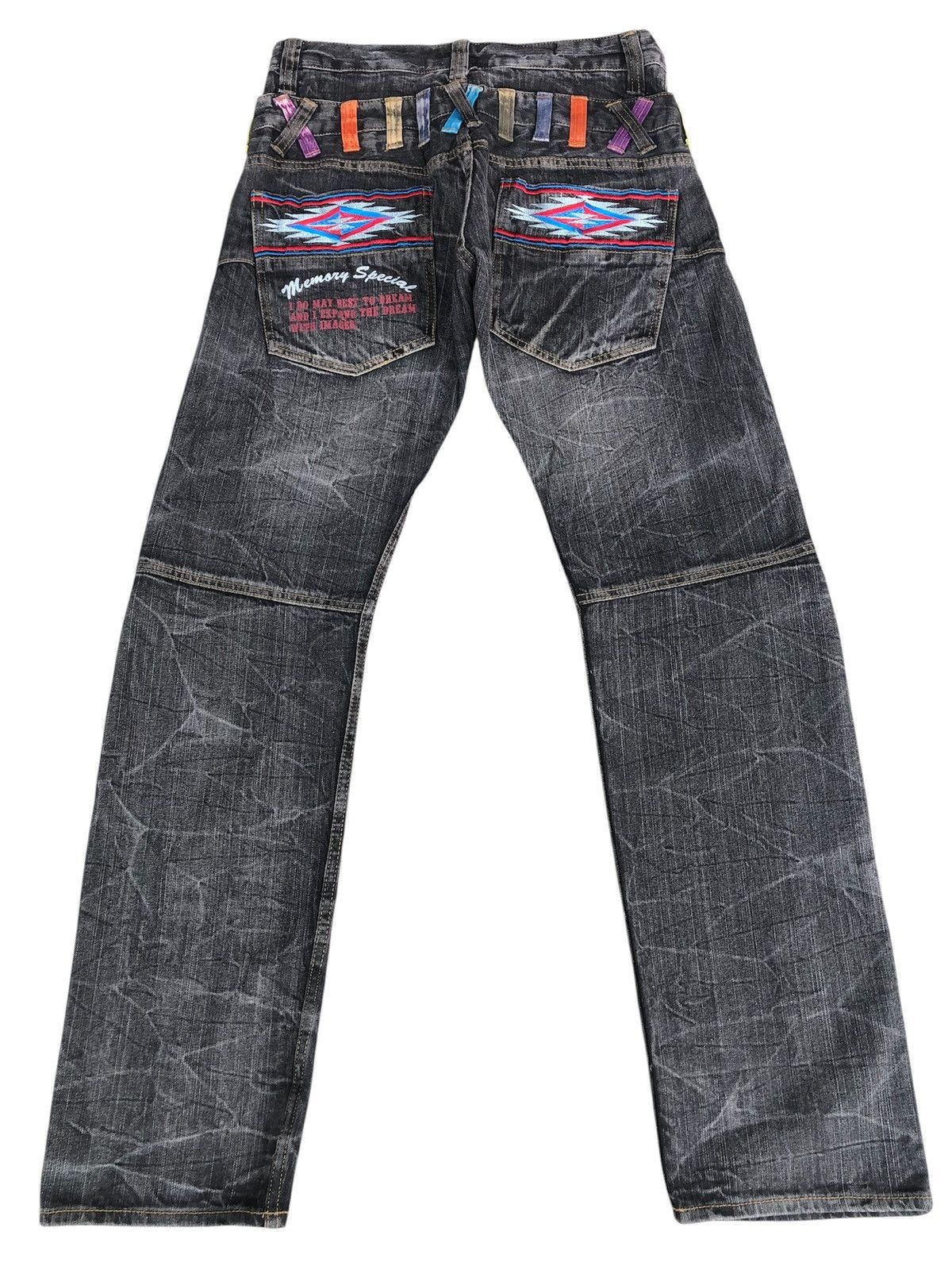 Kapital Navajo Embroidered Memory Special Double Waist Distressed Size US 31 - 1 Thumbnail