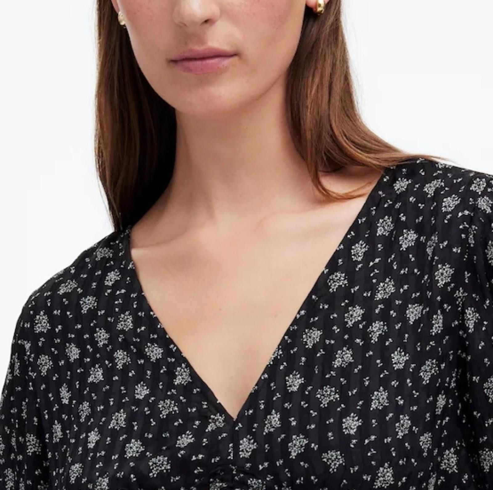 Madewell NWT Madewell Ruched Midi Dress Size S / US 4 / IT 40 - 7 Thumbnail