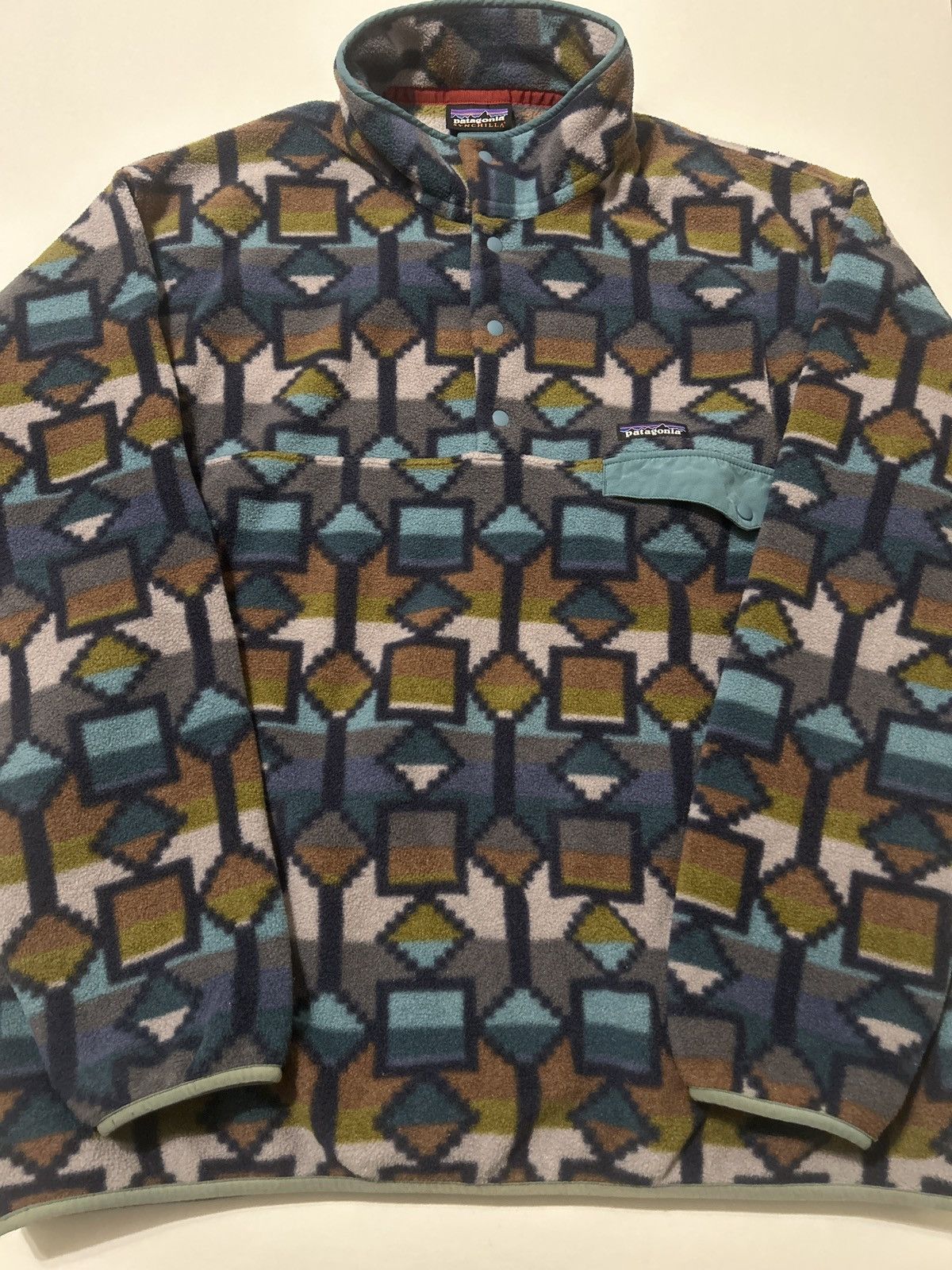 Patagonia Patagonia Synchilla Snap-T Fleece Aztec/Navajo Pullover Size US XL / EU 56 / 4 - 1 Thumbnail