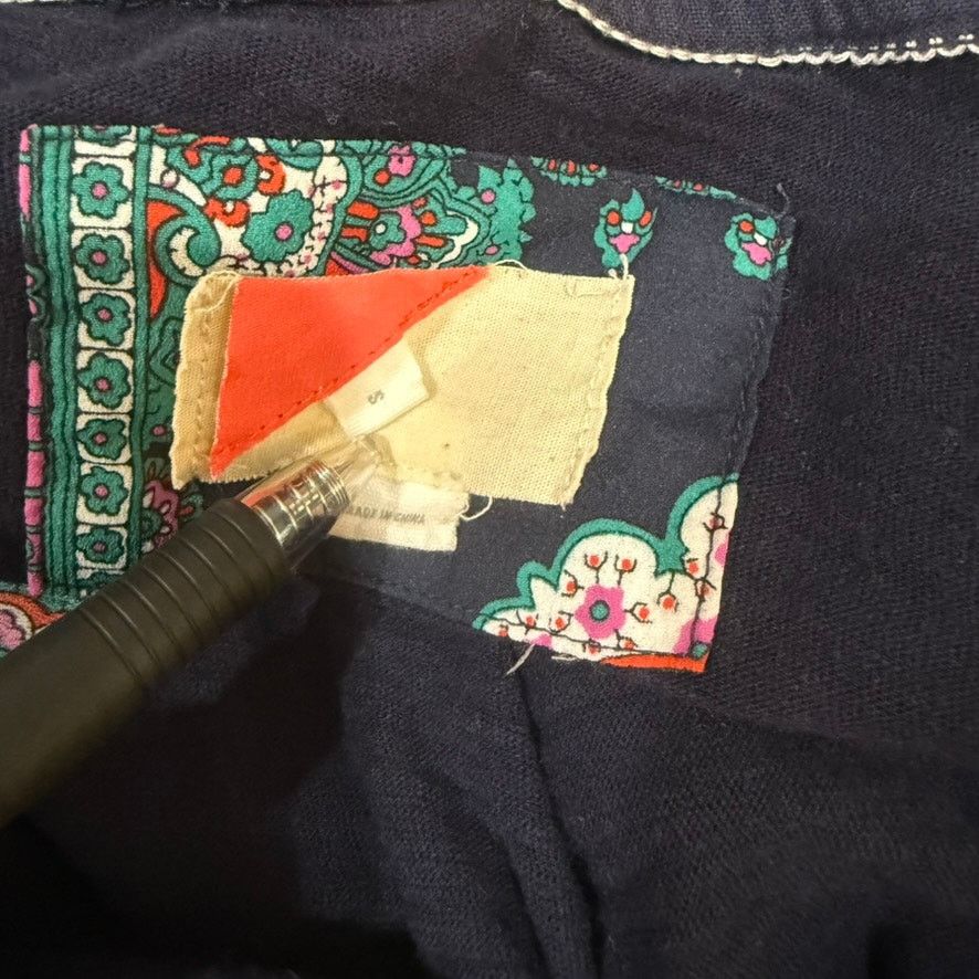 Anthropologie Anthropologie Women Blue Paisley Pleated Long Sleeve T-Shirt Size M / US 6-8 / IT 42-44 - 6 Thumbnail