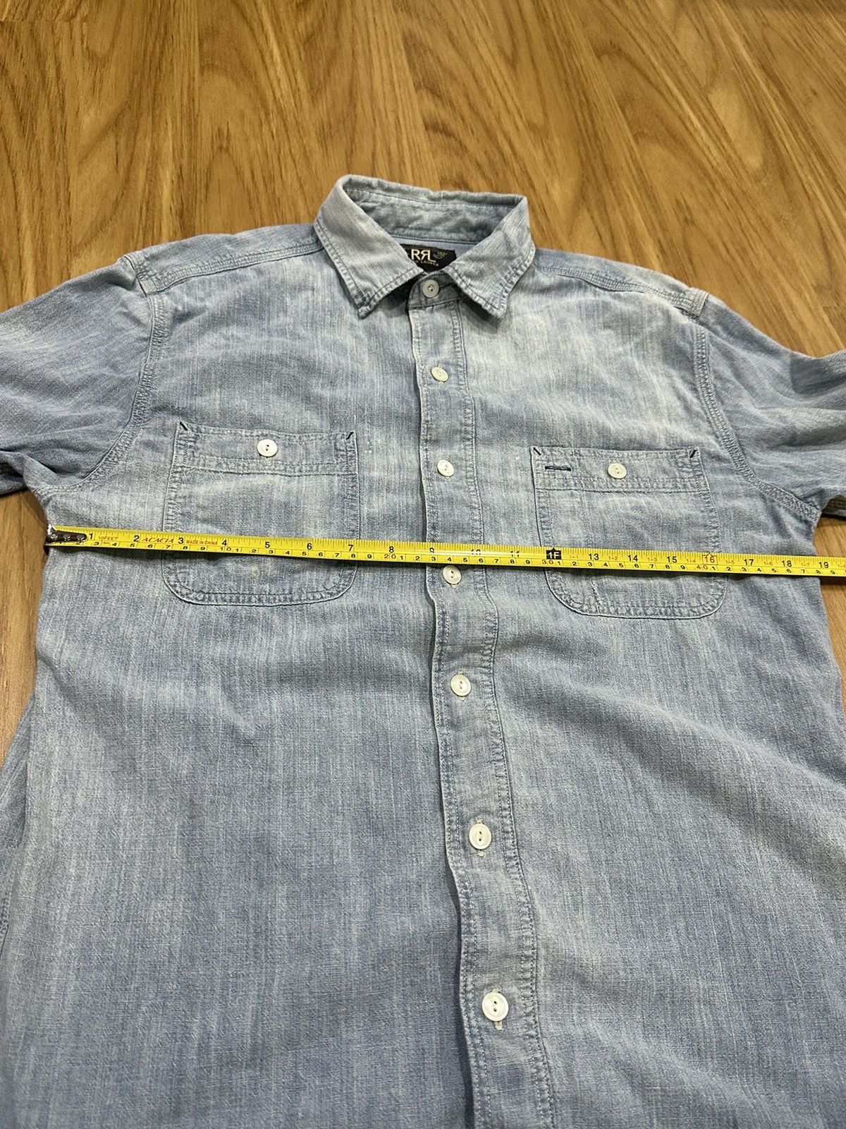 RRL Ralph Lauren Vintage RRL Polo Ralph Lauren Wash Denim Shirt Size US M / EU 48-50 / 2 - 15 Thumbnail