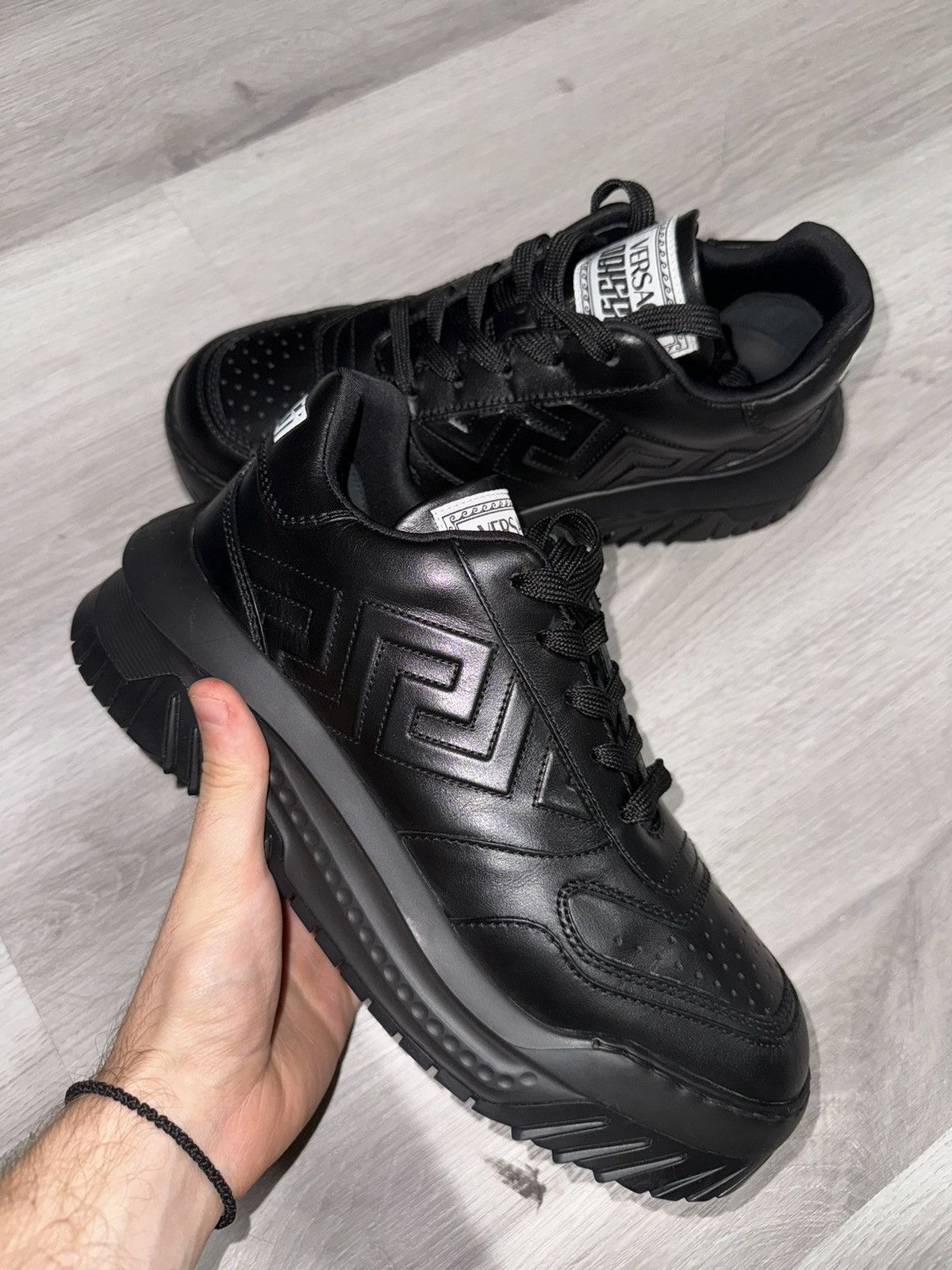 Versace Versace Black Odissea Sneakers Size US 8 / EU 41 - 1 Thumbnail