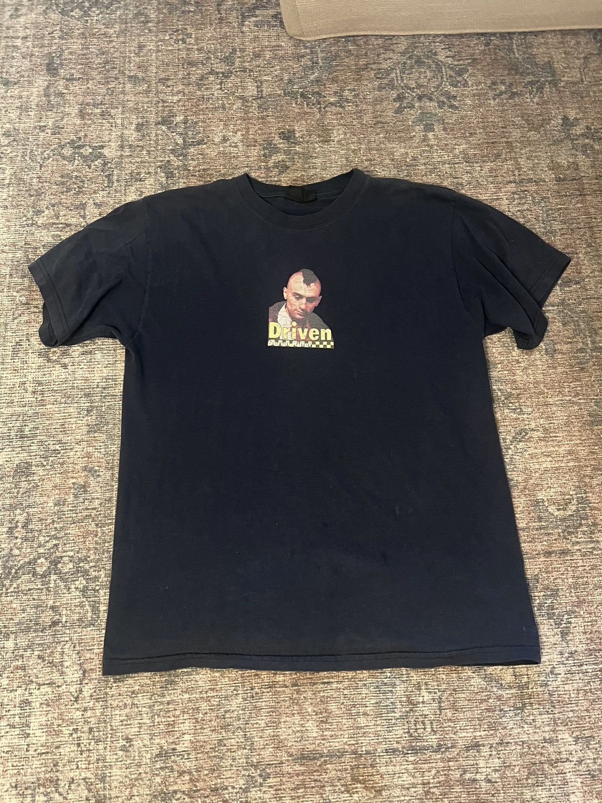 image of Made In Usa X Taxi Driver T-Shirt in Navy, Men's (Size Large)