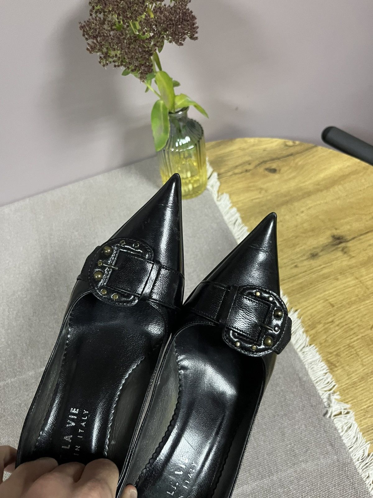 If Six Was Nine Vintage Avant Garde Y2K Heels Size US 6 / IT 36 - 6 Thumbnail