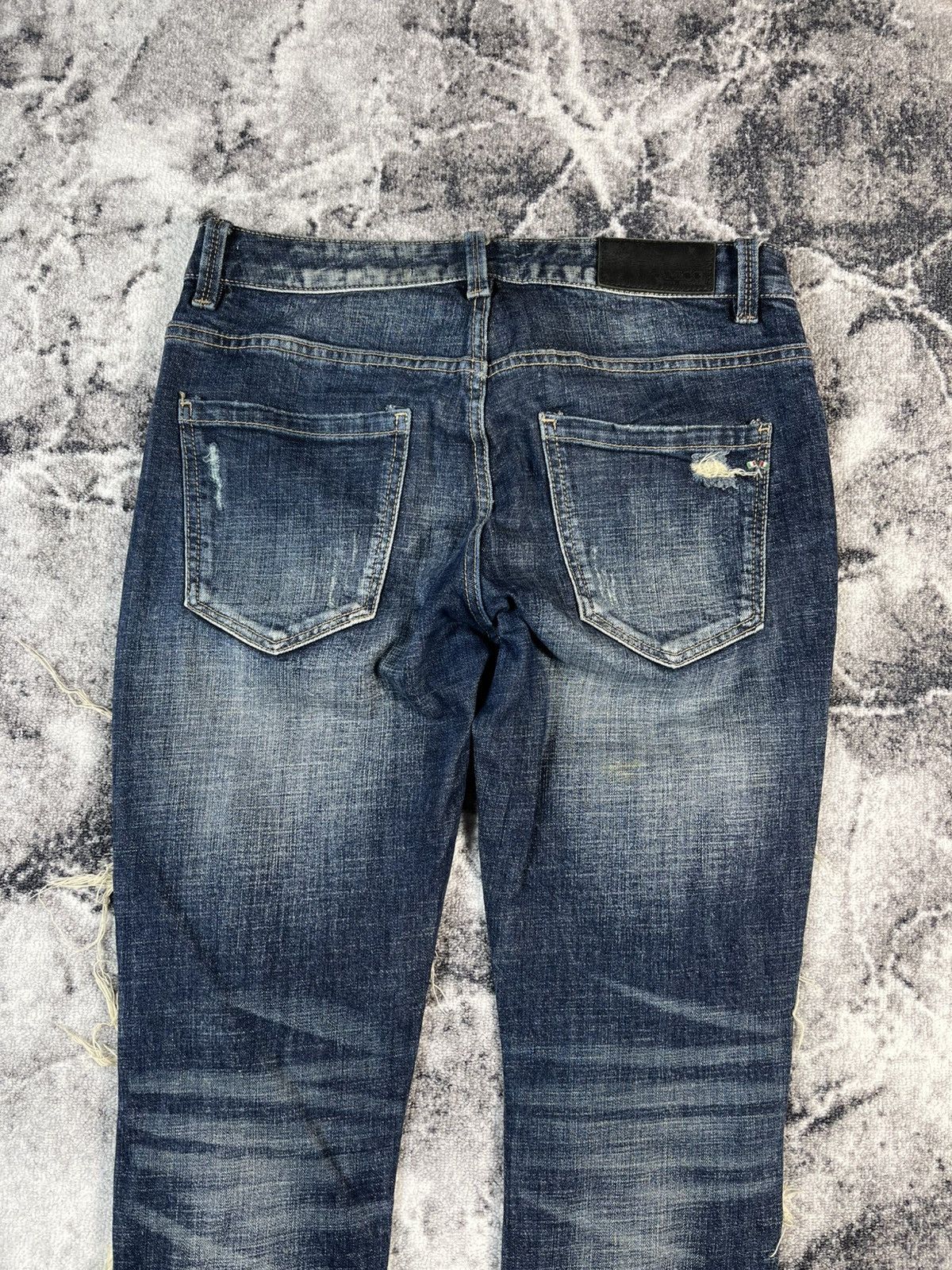 Other Amicci Distressed Denim Jeans Vintage Luxury Italy 30 Size 30" / US 8 / IT 44 - 15 Thumbnail