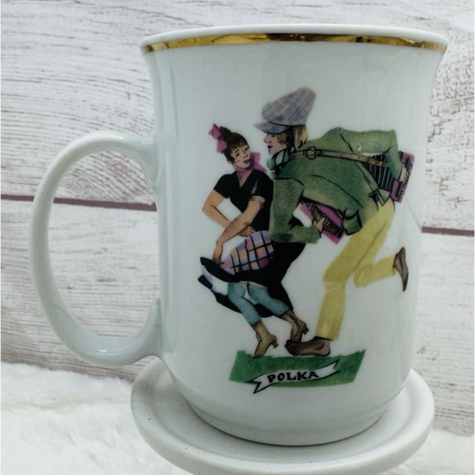 Other Favolina Poland Porcelain Coffee Mug Cup Polish Couple Danci Size ONE SIZE - 5 Thumbnail