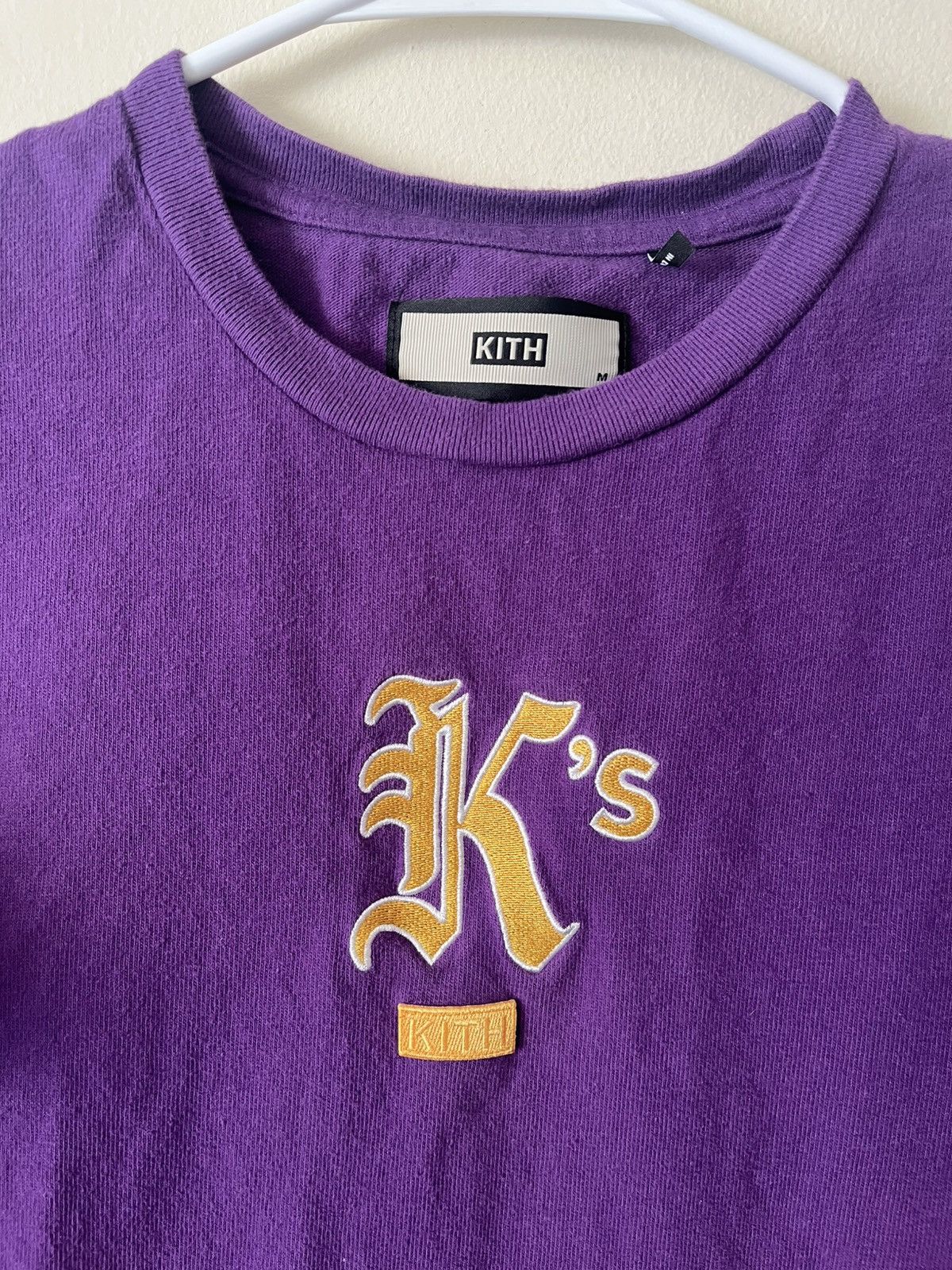 Kith Kith Gothic K logo T-shirt Purple/Yellow Kobe-Lakers Size US M / EU 48-50 / 2 - 2 Thumbnail