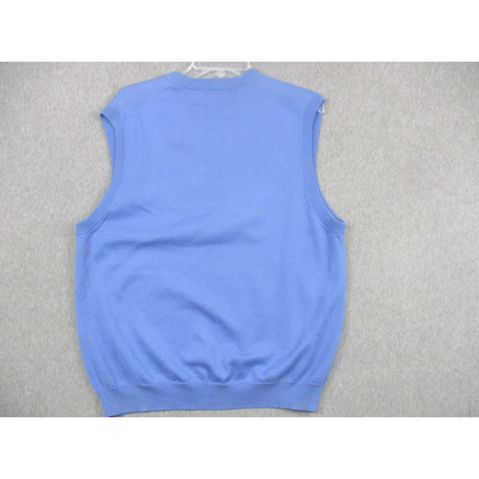 Brooks Brothers VINTAGE Brooks Brothers Sweater Vest Mens Medium Blue Pima Cotton Hong Kong Size US M / EU 48-50 / 2 - 7 Thumbnail