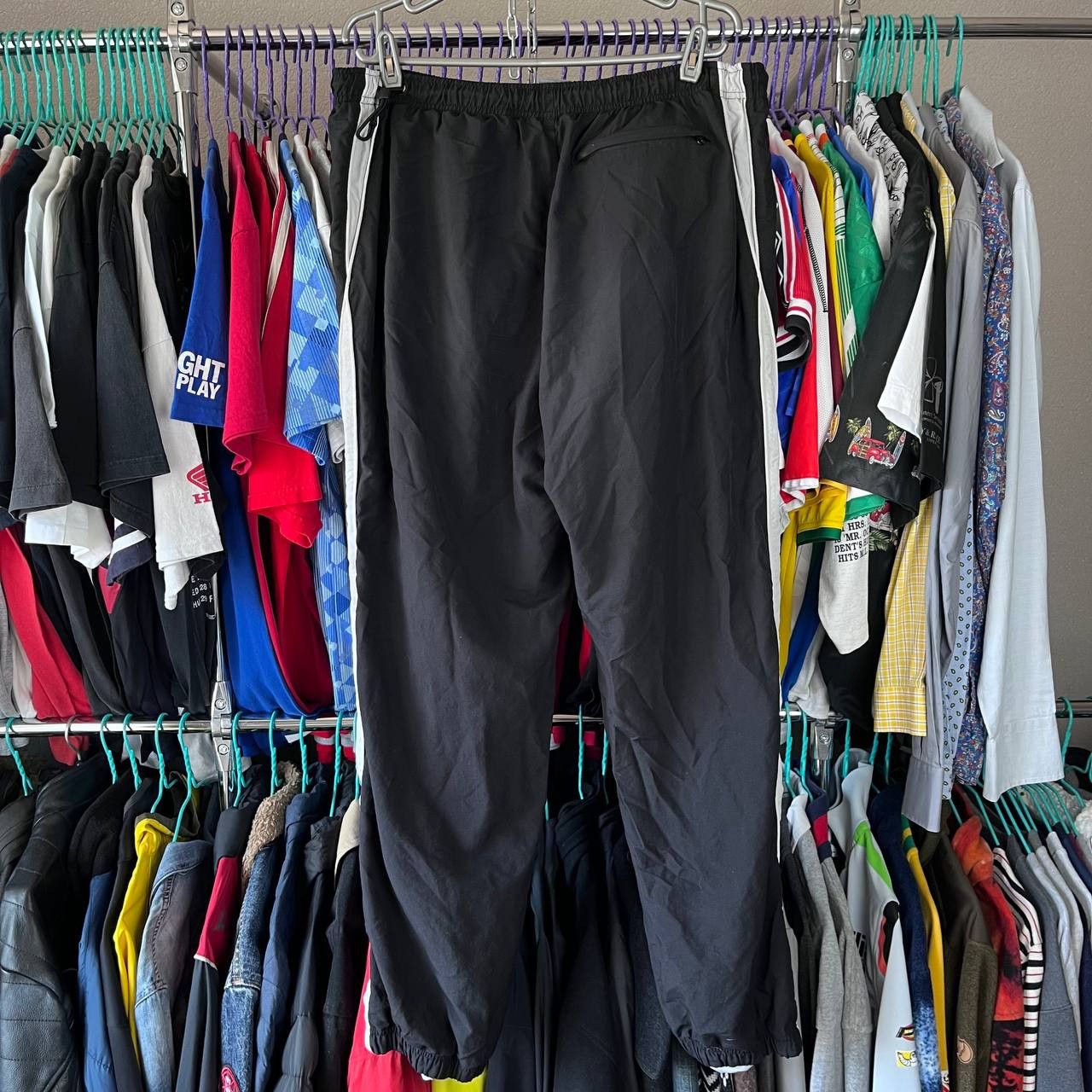 Nike Vintage Nike Black Nylon Track Pants Sportswear Size XXL Size US 38 / EU 54 - 6 Thumbnail