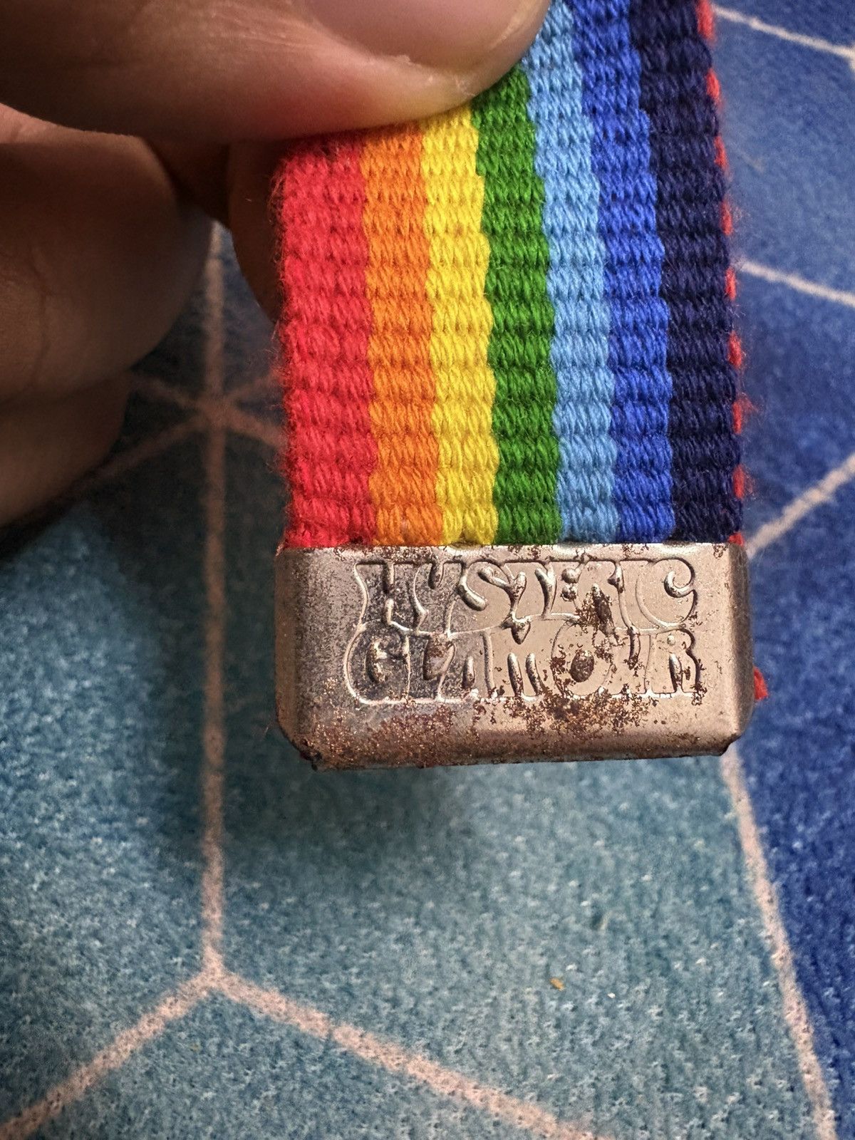 Hysteric Glamour 🔥HOT🔥 VINTAGE HYSTERIC GLAMOUR RAINBOW BELT VERY RARE Size 40 - 5 Thumbnail