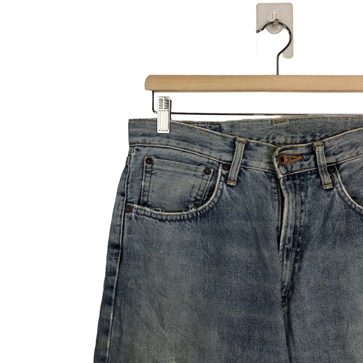 Edwin 🔥90’s VINTAGE SELVEDGES DENIM JEANS EDWIN 505X JAPAN Size US 30 / EU 46 - 6 Thumbnail