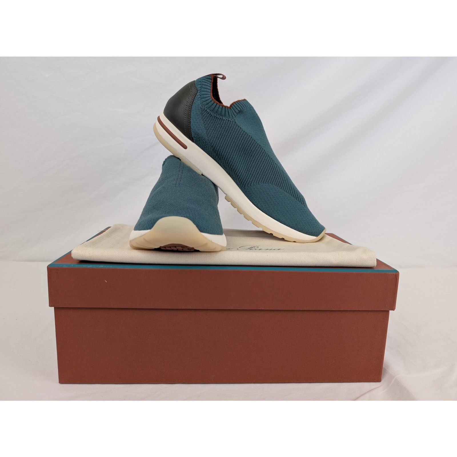 Loro Piana o1rshd1 Flexy Walk Active Wish Sneaker shoe in Green/Beige Size US 9 / EU 42 - 15 Thumbnail