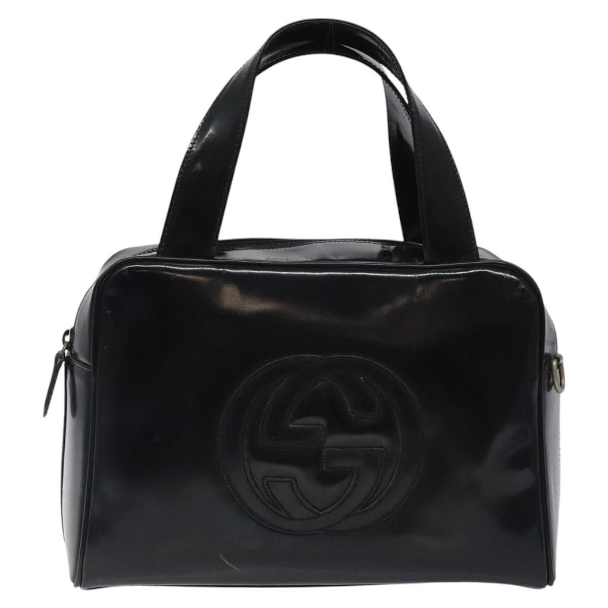 Gucci GUCCI Handbag Patent Leather Black Silver 000 1274 000 1274 Size ONE SIZE - 2 Thumbnail