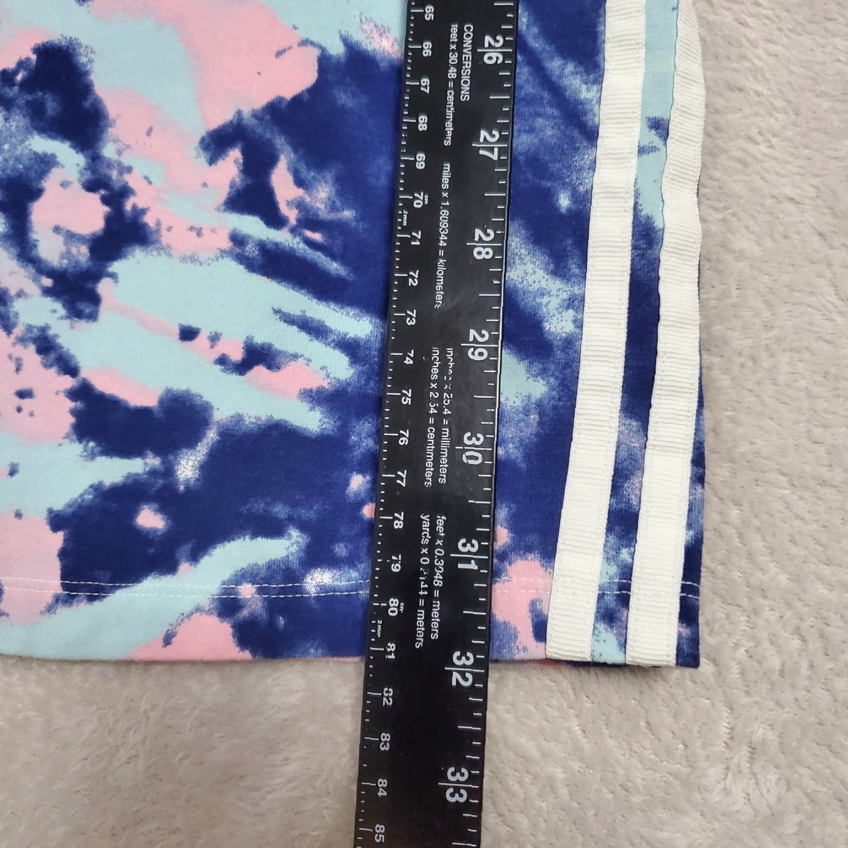 Adidas Adidas Originals Tank Dress Women's M Blue Pink Tie Dye Bodycon Stretch Active Tank Dress Size M / US 6-8 / IT 42-44 - 7 Thumbnail