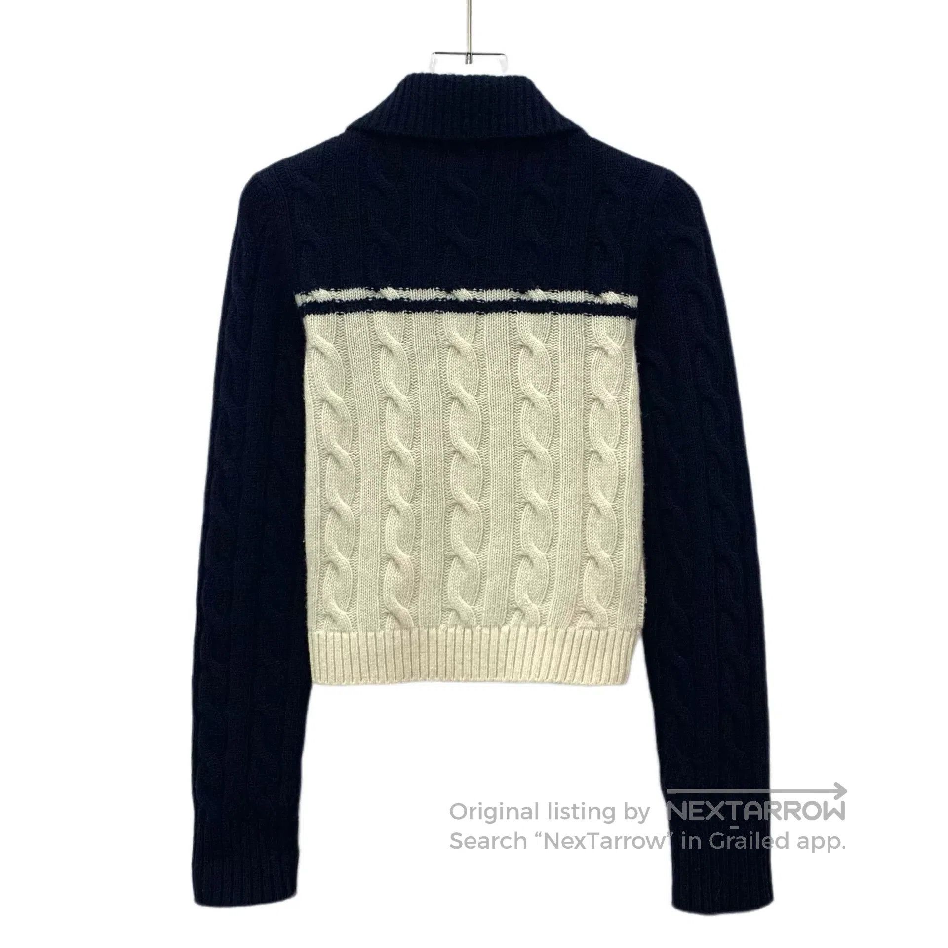 Miu Miu miu miu color-block zip-up knit jacket. Size XS / US 0-2 / IT 36-38 - 2 Thumbnail