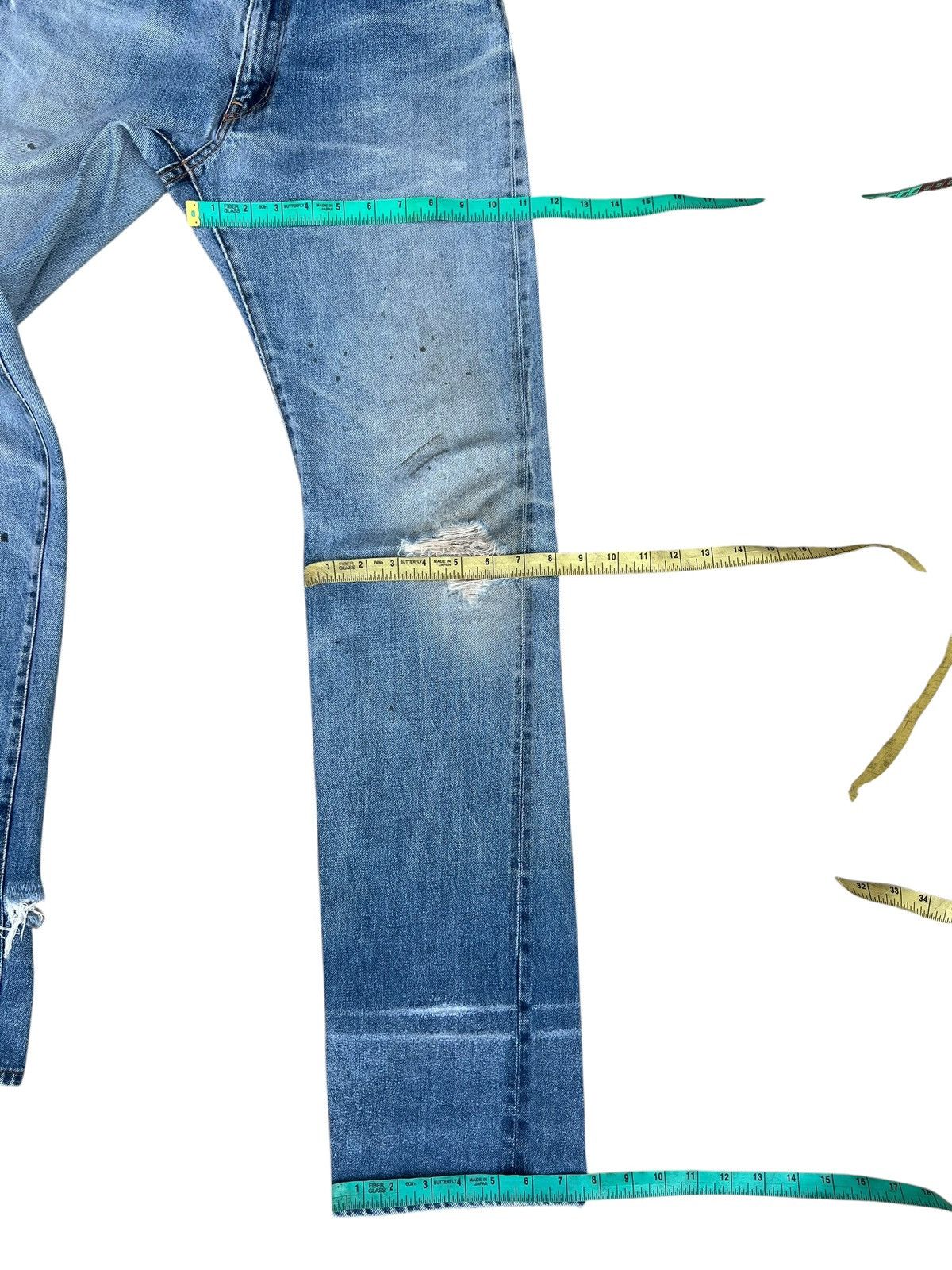 Hysteric Glamour Trashed Vintage Hysteric Glamour Faded Denim Selvedge Jeans Size US 29 - 5 Thumbnail