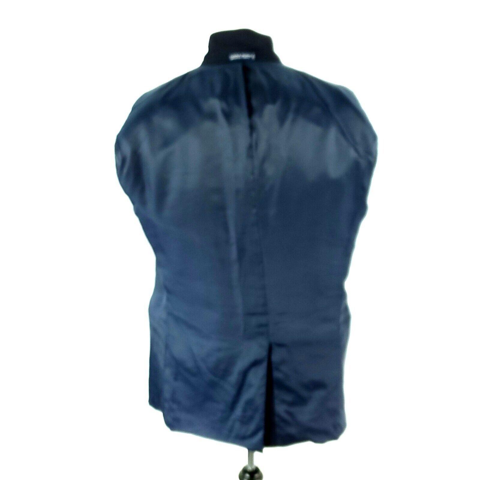 Nautica Nautica Wool 2 Button Blazer 40R Blue Herringbone Sport Coat Size 40R - 10 Thumbnail