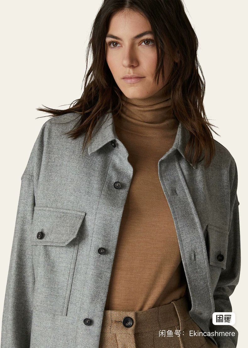 Ermenegildo Zegna Loro Piana Classic Gray Cashmere Turtleneck -dmc Size US XS / EU 42 / 0 - 1 Thumbnail