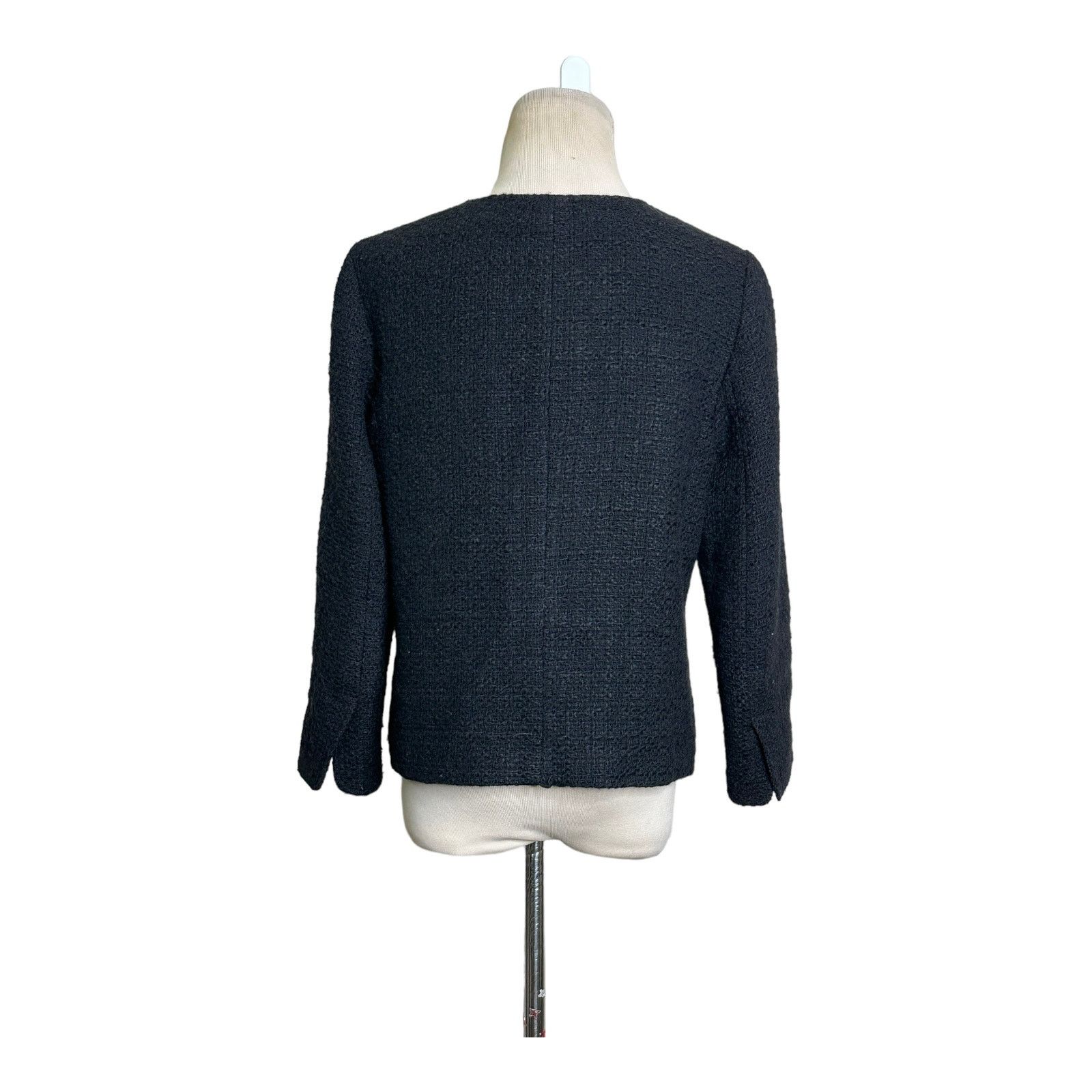 Vince Vince. black woven long sleeves blazer jacket size 10 Size L / US 10 / IT 46 - 13 Thumbnail