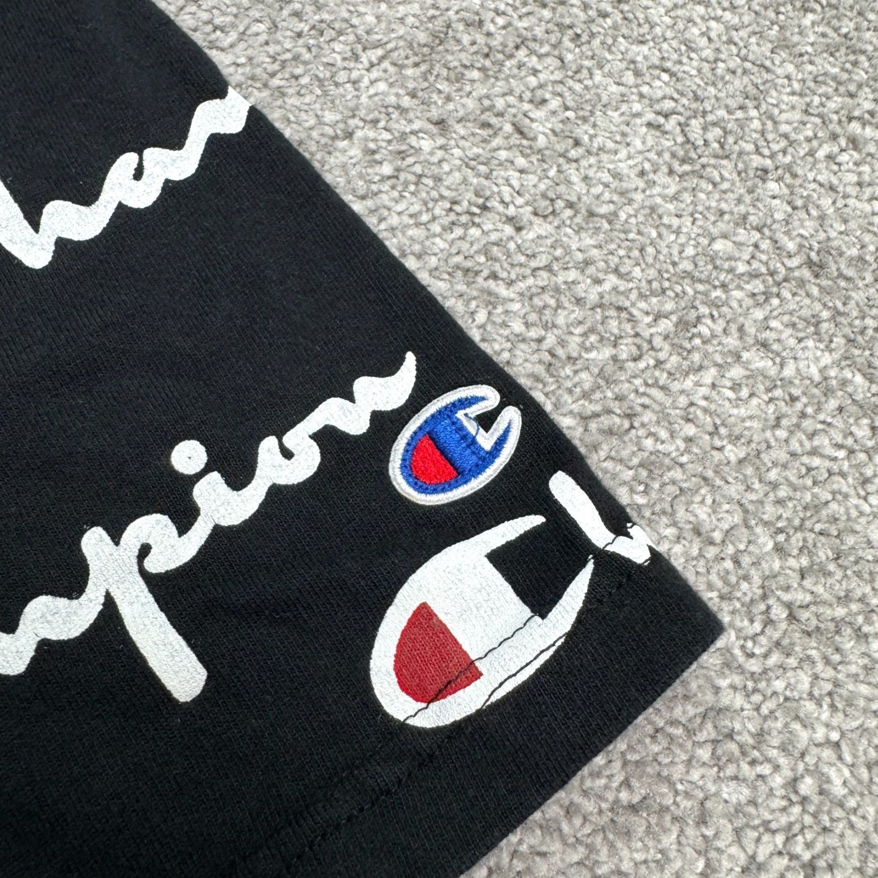 Champion Champion Graphic Print T-Shirt Men Medium Black Casual Streetwear Sportwear Size US M / EU 48-50 / 2 - 3 Thumbnail