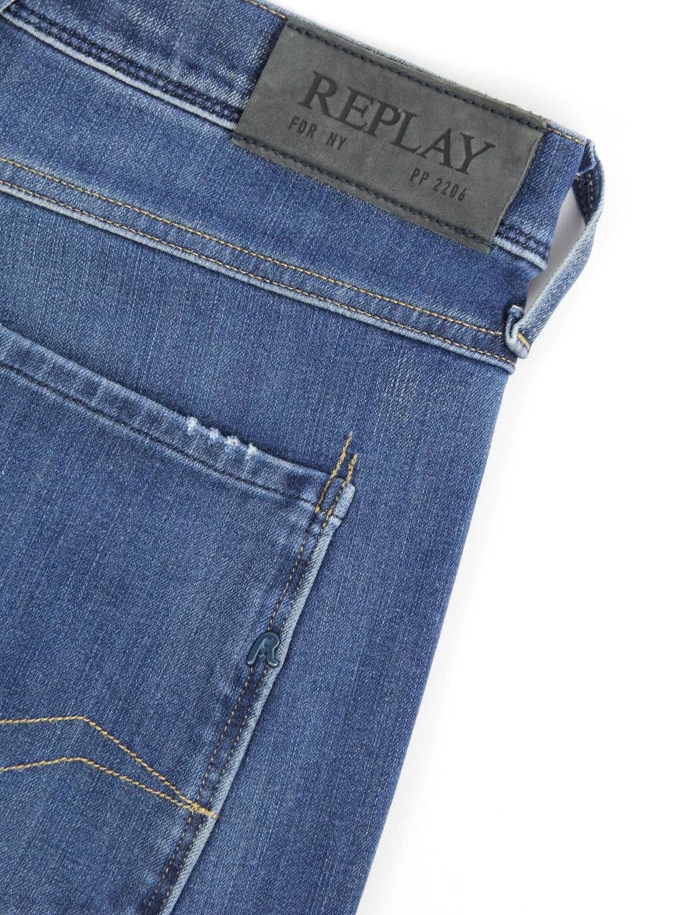 Replay REPLAY Blue Hyperflex jeans Size US 33 - 7 Thumbnail