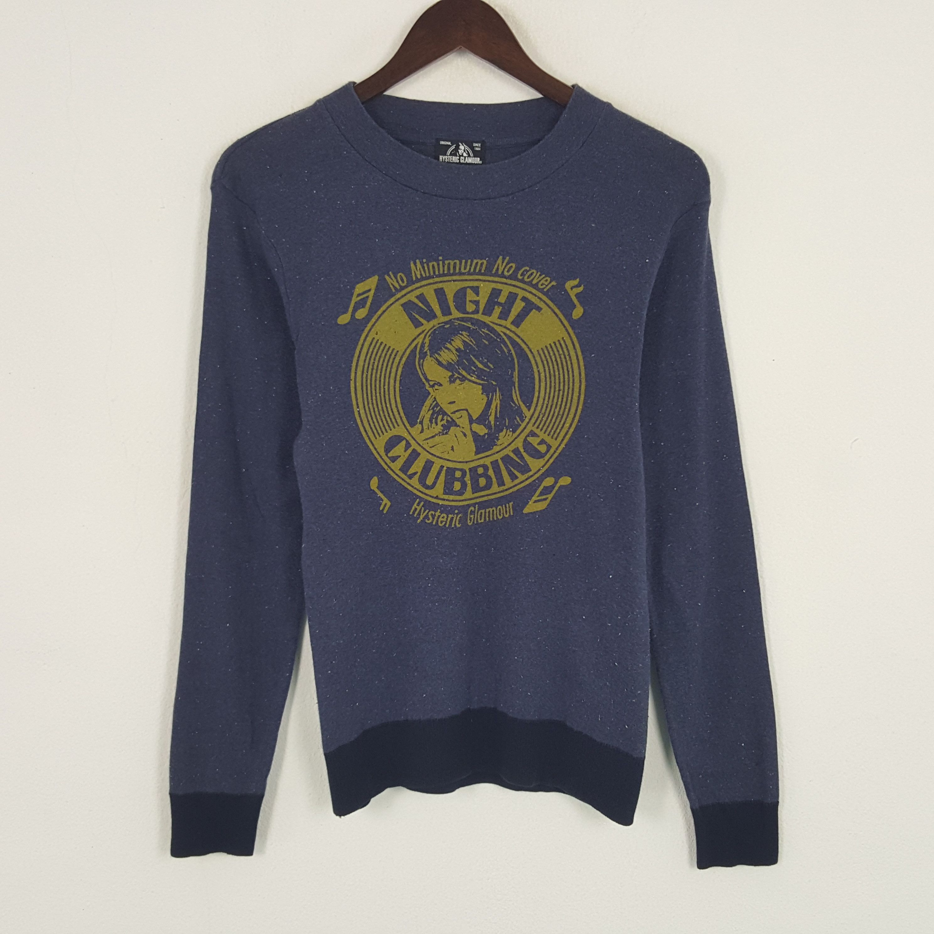 Hysteric Glamour × Japanese Brand × Vintage Vintage Hysteric Glamour Night Clubbing Tshirt Size US S / EU 44-46 / 1 - 1 Thumbnail