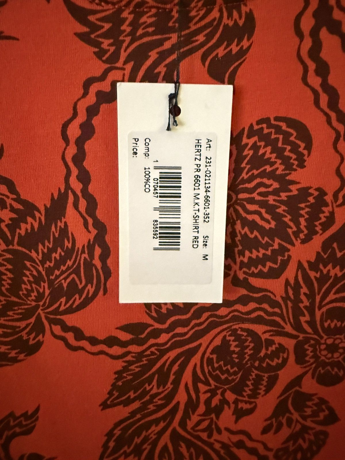 Dries Van Noten Dries Van Noten Red T-shirt (rose) Size US M / EU 48-50 / 2 - 4 Thumbnail