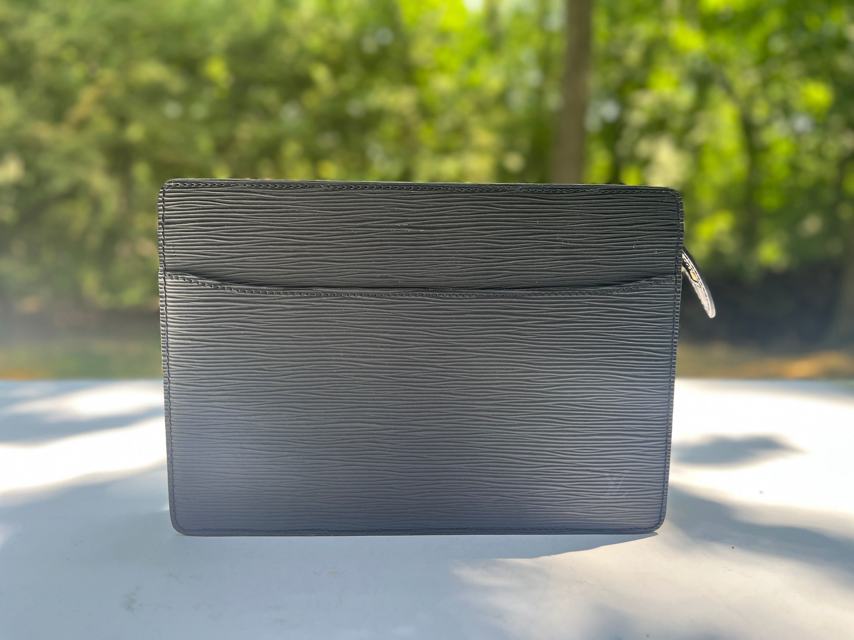 Louis Vuitton Epi Leather Pochette Homme Black Clutch