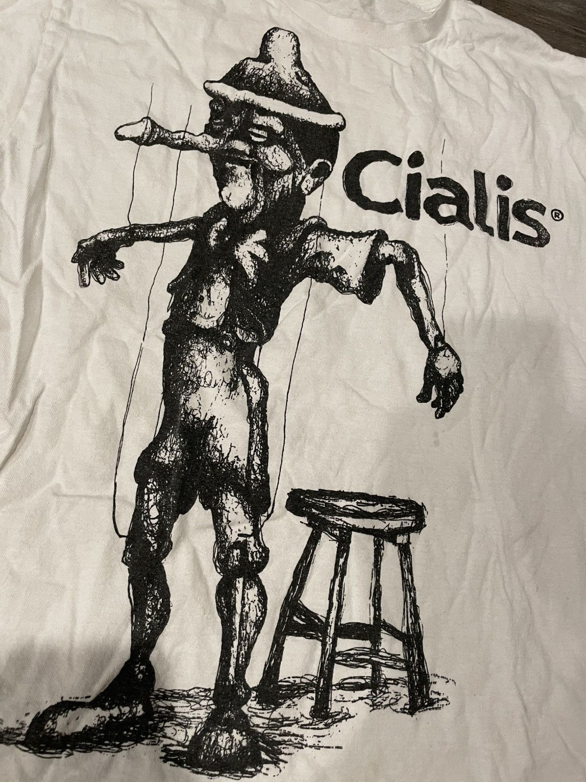 Band Tees × Vintage Cialis Bootleg Puppet Tee Size US L / EU 52-54 / 3 - 2 Thumbnail
