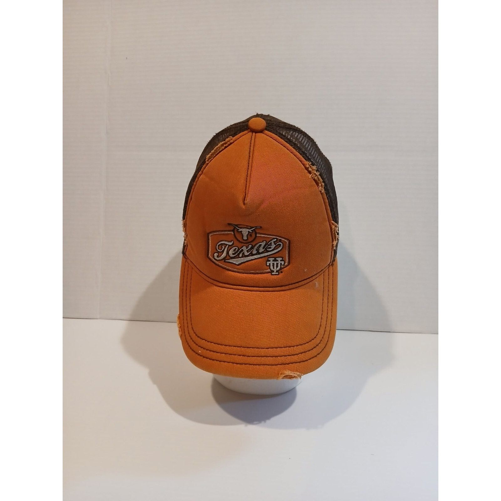 Other Texas Lonnghorn Mesh Hat Outhouse Designs Orange Hat Size ONE SIZE - 4 Thumbnail