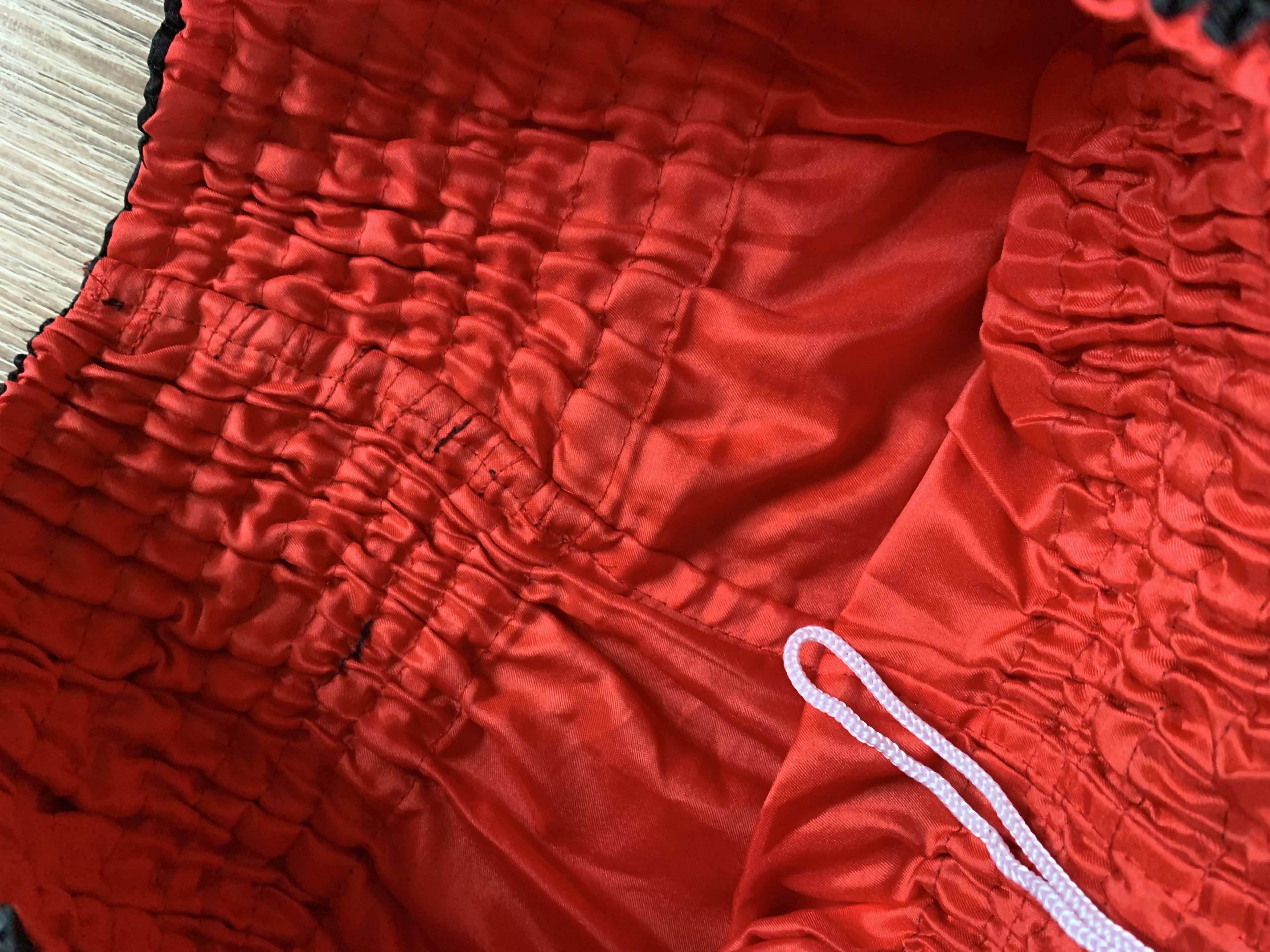 Japanese Brand × Sports Specialties Vintage Muay Thai Red Embroided Boxing Shorts Size US 38 / EU 54 - 6 Thumbnail