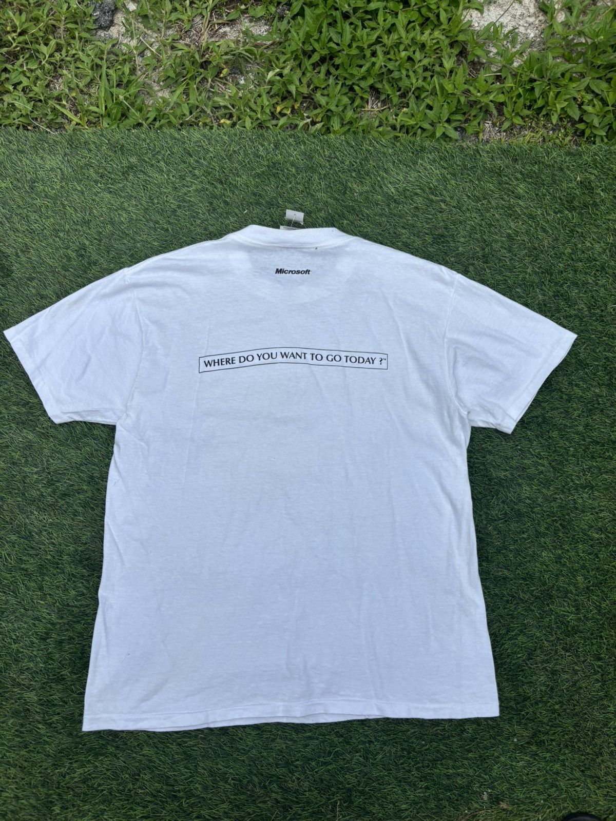Microsoft Vintage 90’s Microsoft Tshirt Size US L / EU 52-54 / 3 - 2 Thumbnail