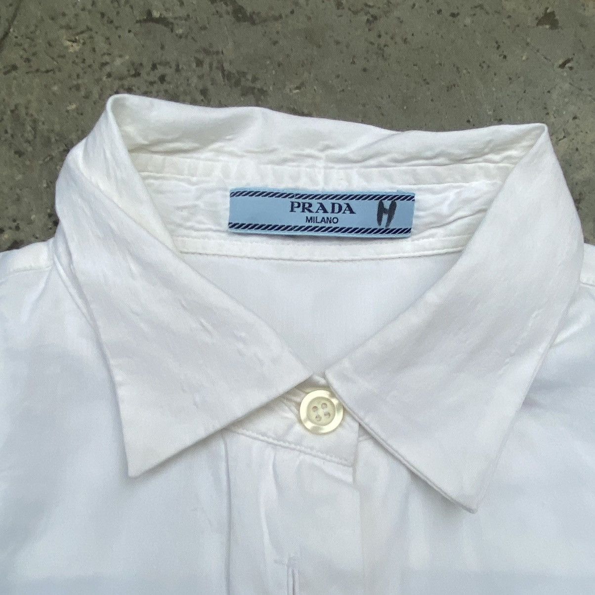 Prada Prada White Shirt Size S / US 4 / IT 40 - 2 Thumbnail
