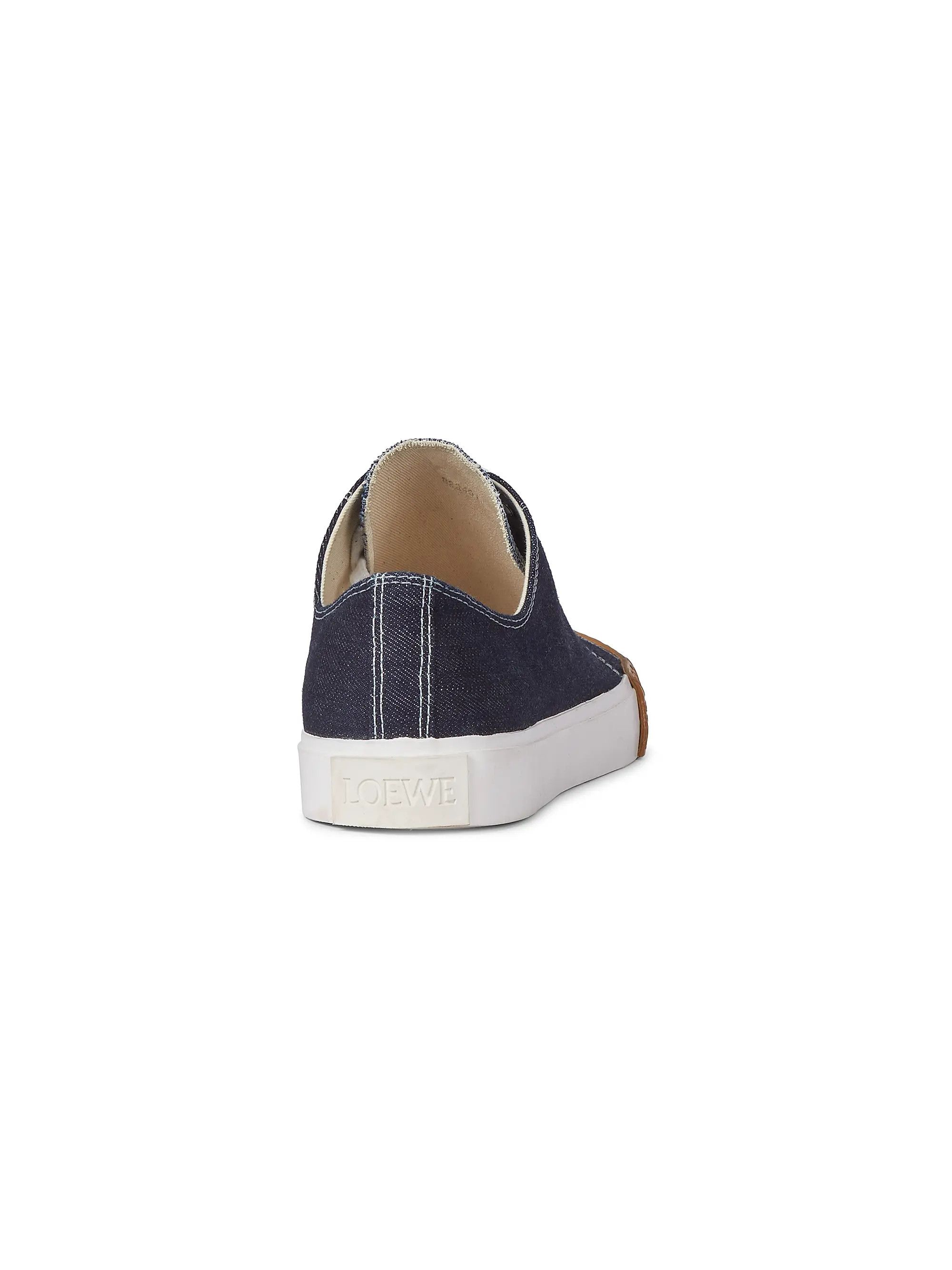 Loewe os11x0725 Bloc Lace-Up Sneakers in Raw Denim Size US 10 / EU 43 - 3 Thumbnail