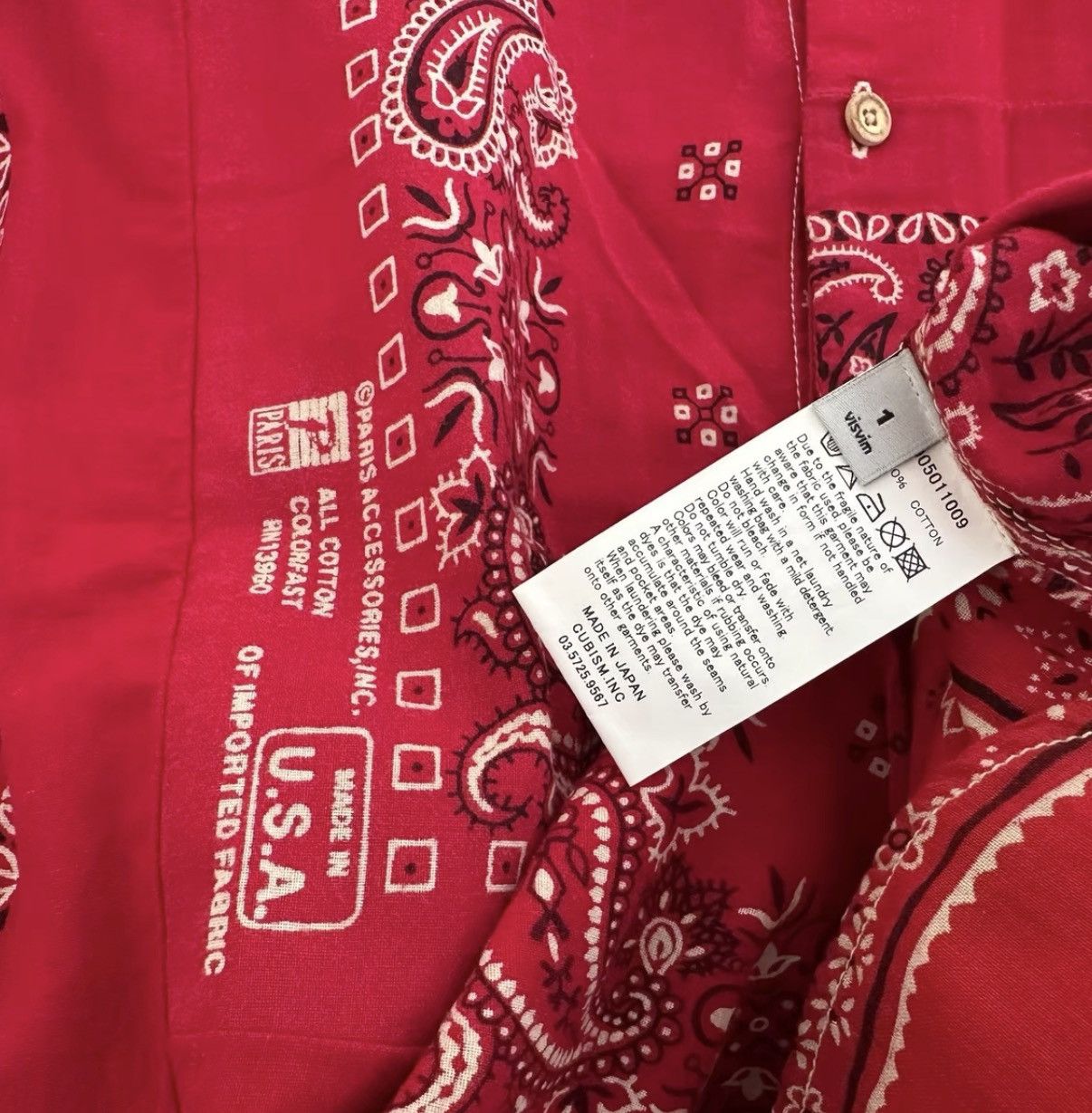 Visvim VISVIM Paisley Long-Sleeve Shirt Size US S / EU 44-46 / 1 - 4 Thumbnail