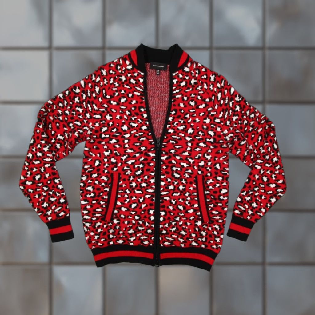 Robert Rodriguez Robert Rodriguez Sweater Women XS Red Constance Leopard Print Full Zip Size XS / US 0-2 / IT 36-38 - 1 Thumbnail