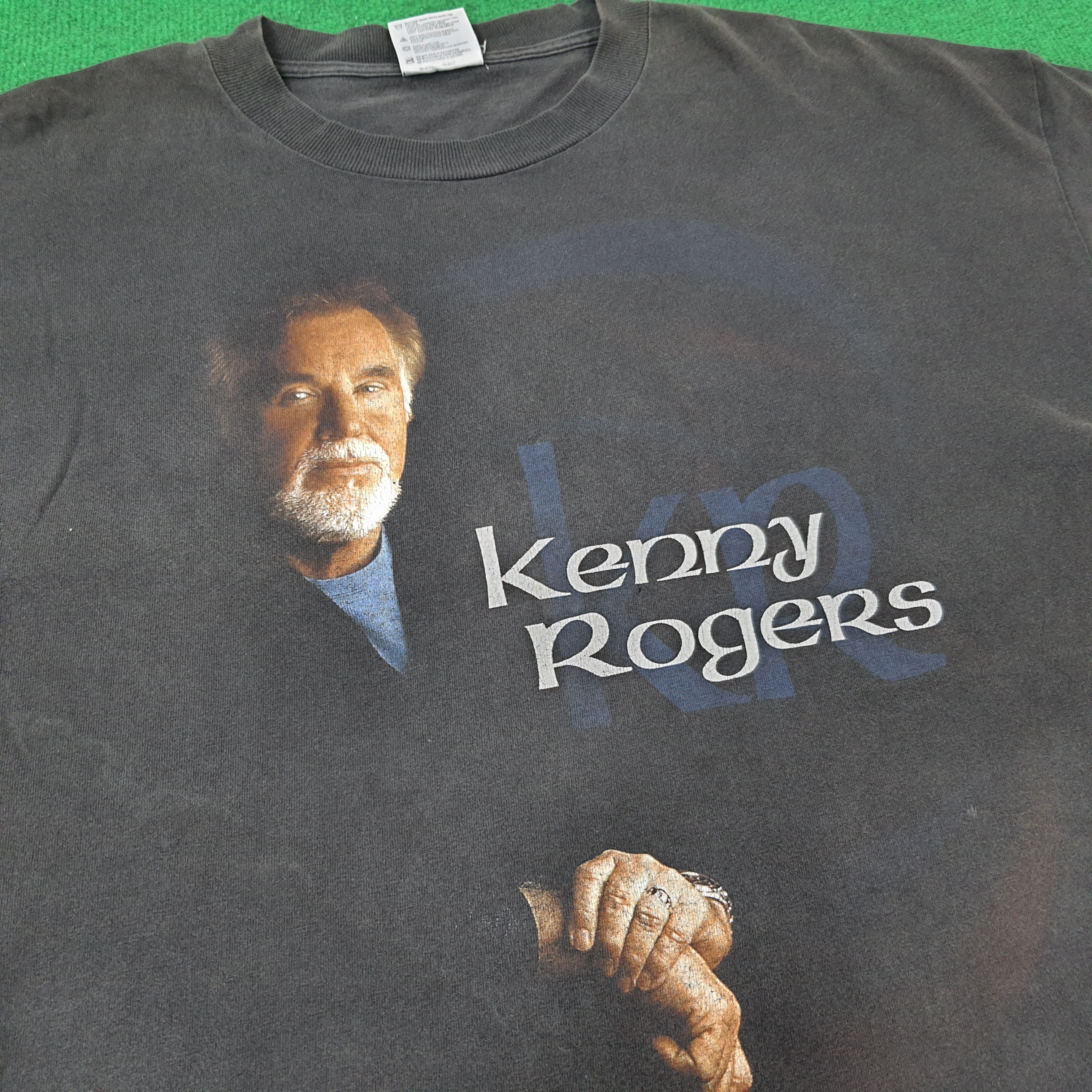 Vintage Vjntage Kenny Rogers American Folk Singer Tshirt C196N55 Size US XL / EU 56 / 4 - 2 Thumbnail