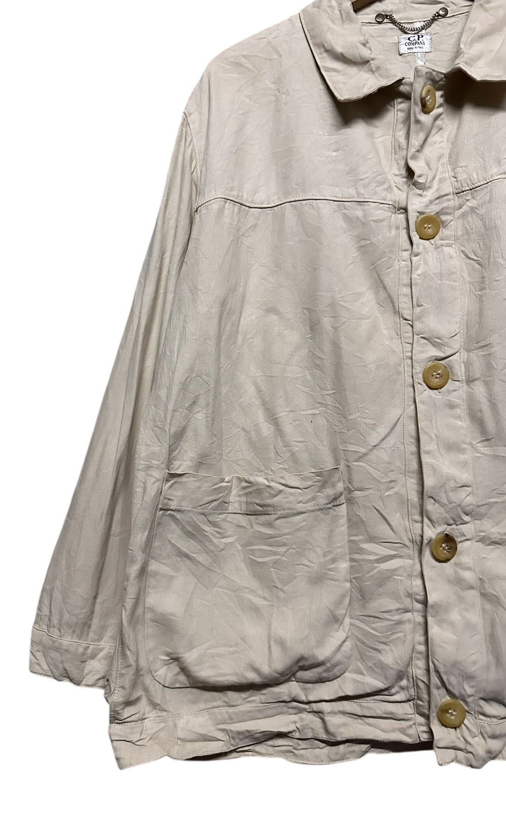 C.P. Company Vtg🔥S/S1996 C.P Company Beige Work Jacket Size US M / EU 48-50 / 2 - 6 Thumbnail